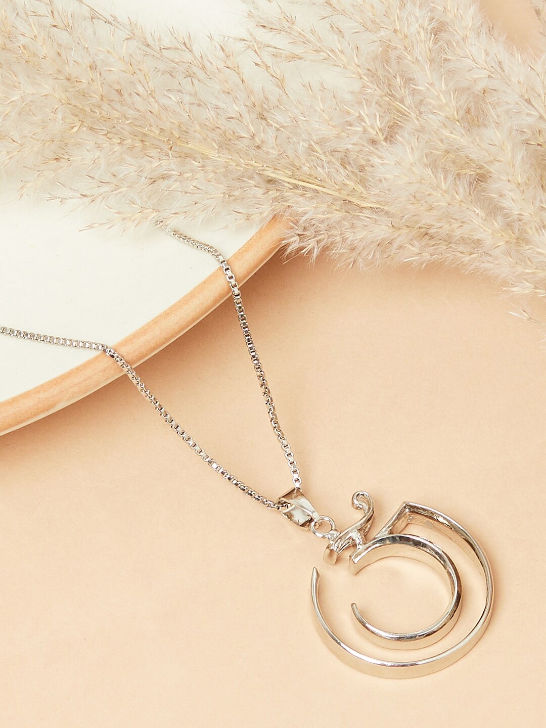 

Voylla Silver-Toned & Plated Religious Pendant