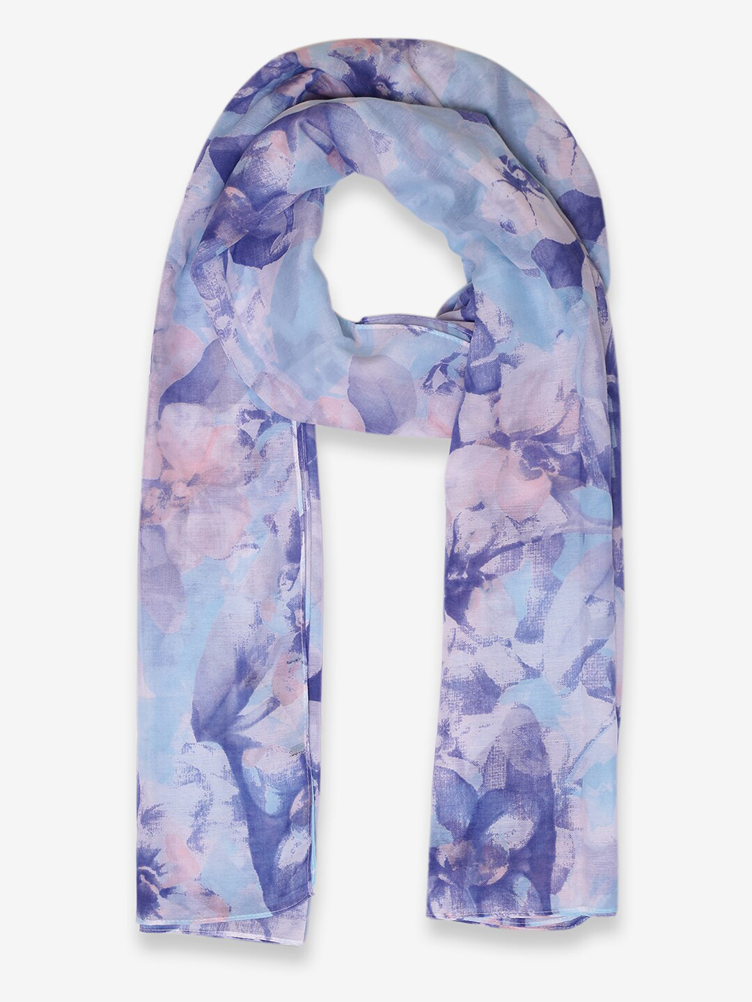 

Retrobelaa Women Blue & Pink Printed Scarf
