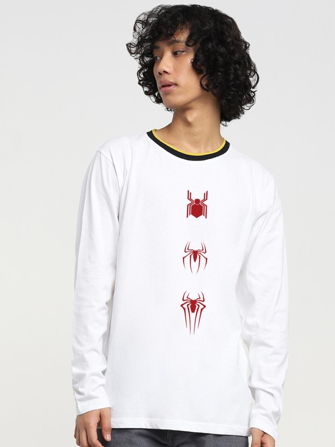 

Bewakoof Men White Printed Pure Cotton T-shirt