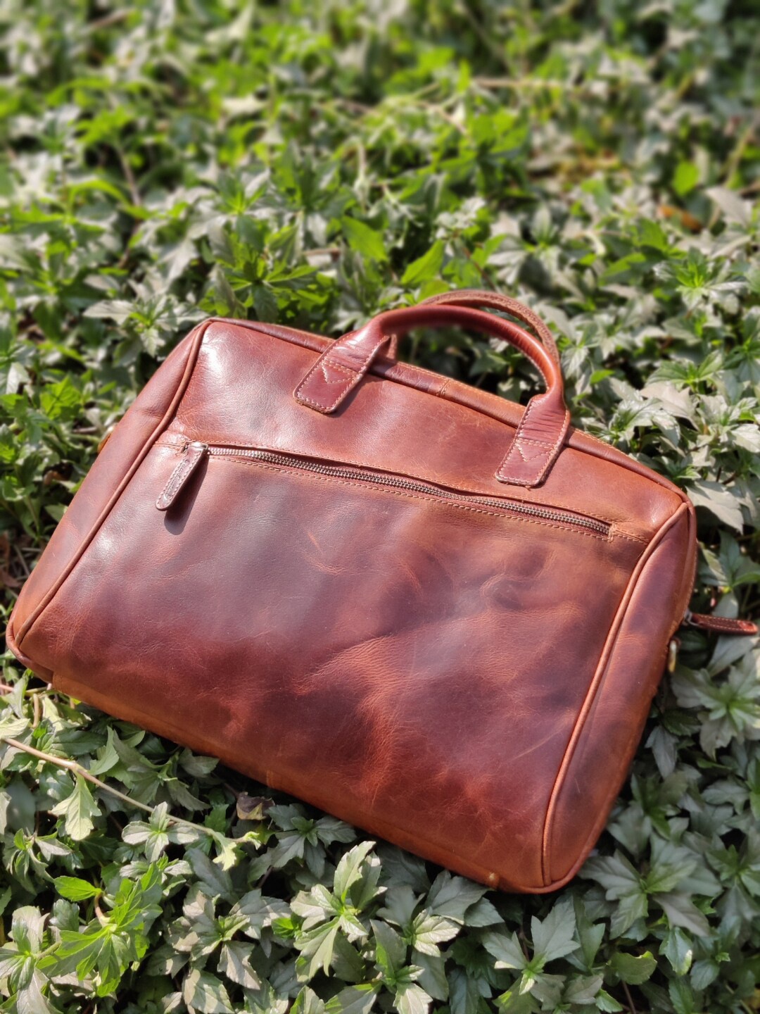 

Picco Massimo Unisex Brown Messenger Bag