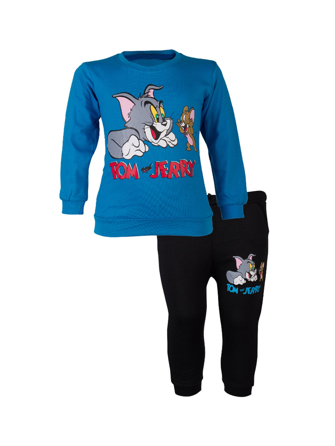 

CATCUB Unisex Kids Blue & Black Clothing Set