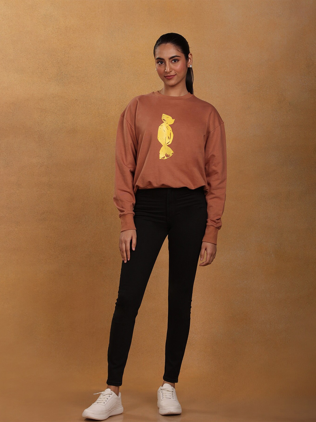 

Masaba Women Brown Printed Pull Over Sweatshirt