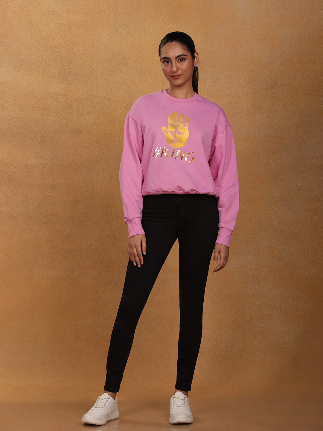 

Masaba Women Pink Printed Sweatshirt