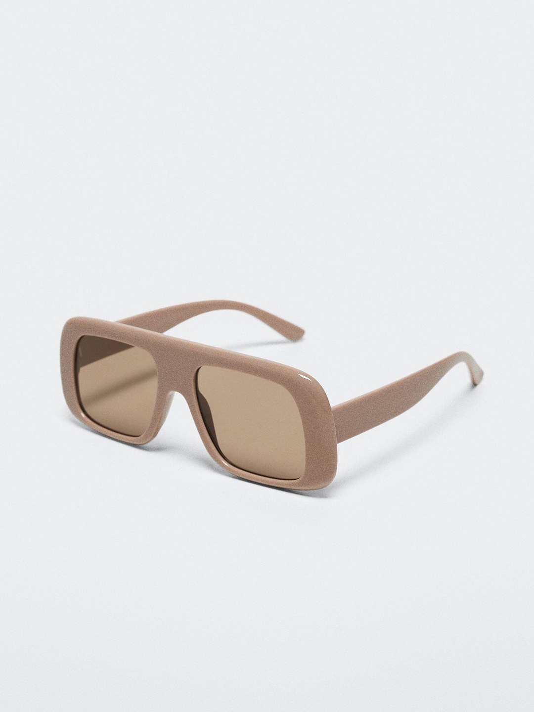 

MANGO Women Sustainable Oversized Sunglasses with UV Protected Lens 37024018, Brown