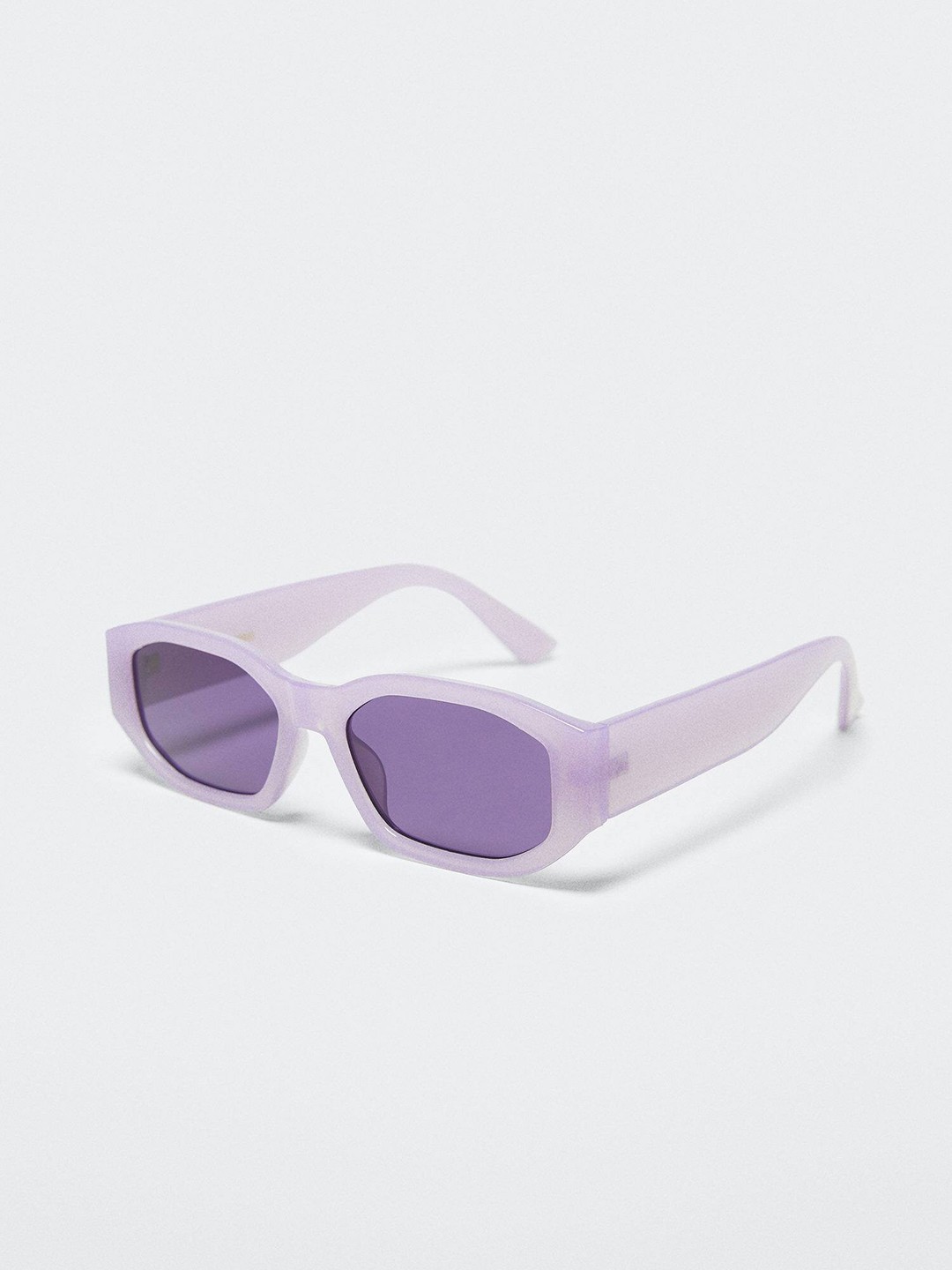 

MANGO Women UV Protected Lens Acetate Frame Sunglasses, Purple