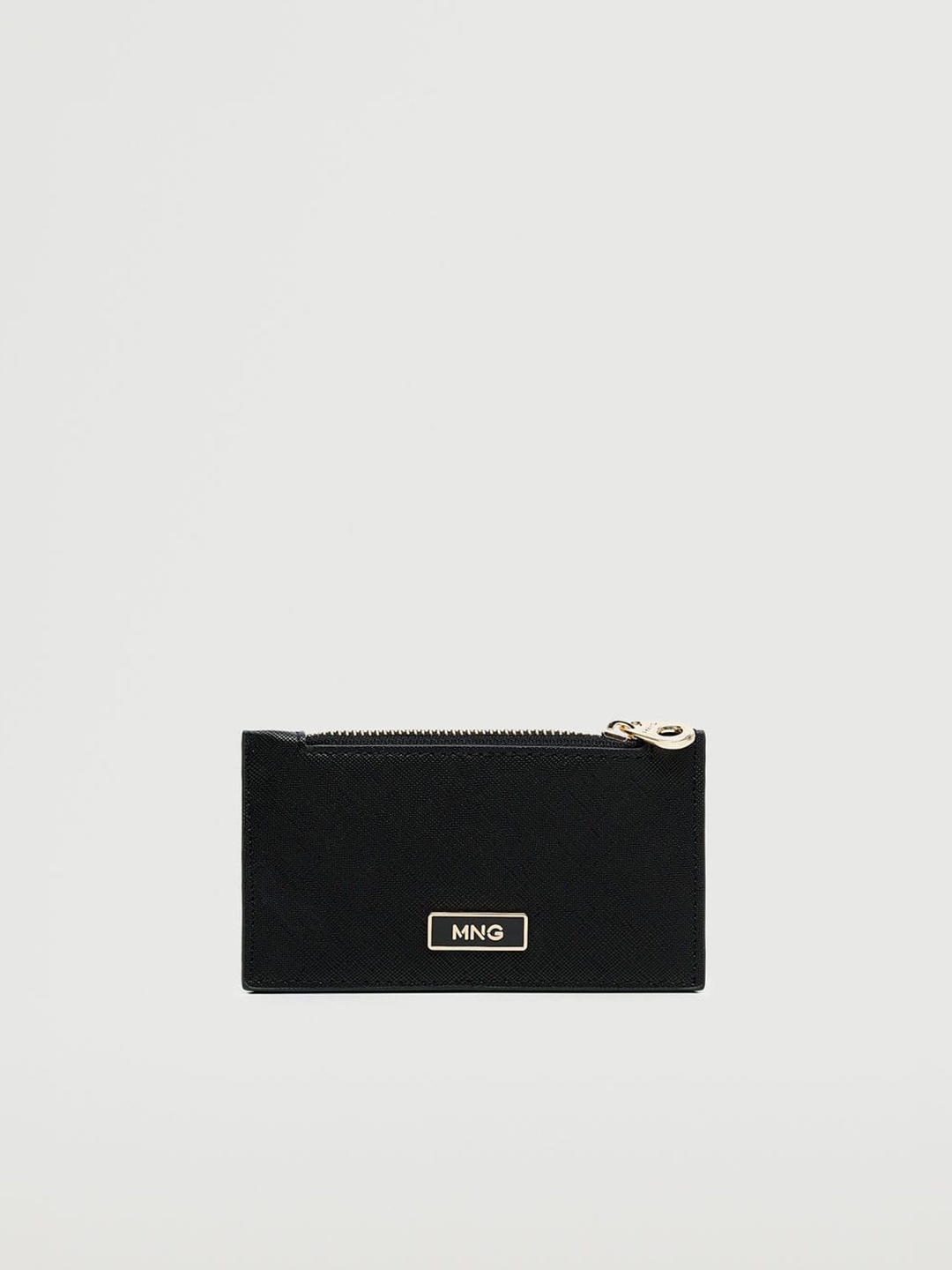 

MANGO Women Black Solid Card Holder