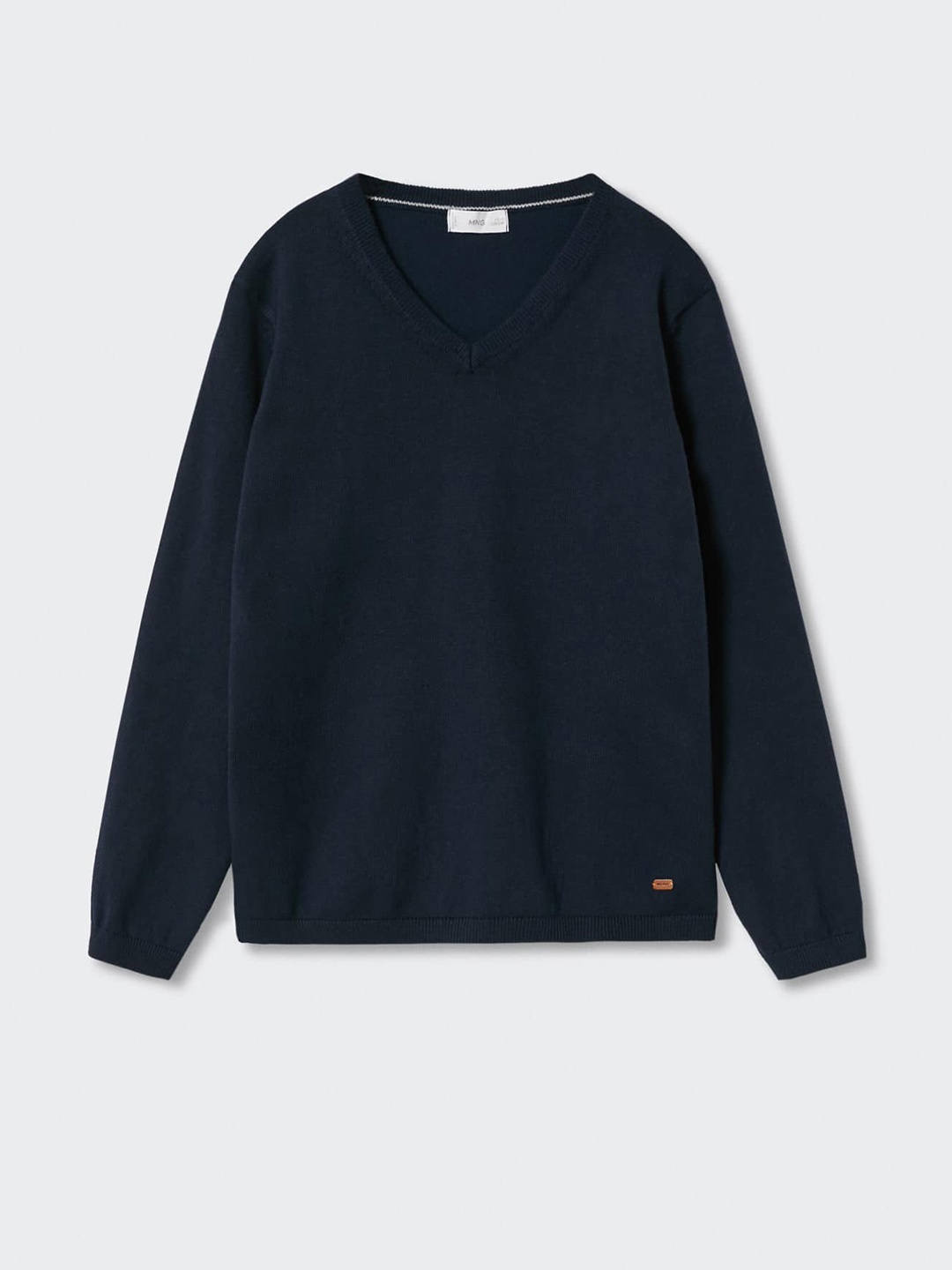 

Mango Kids Boys V-Neck Sustainable Pullover, Navy blue