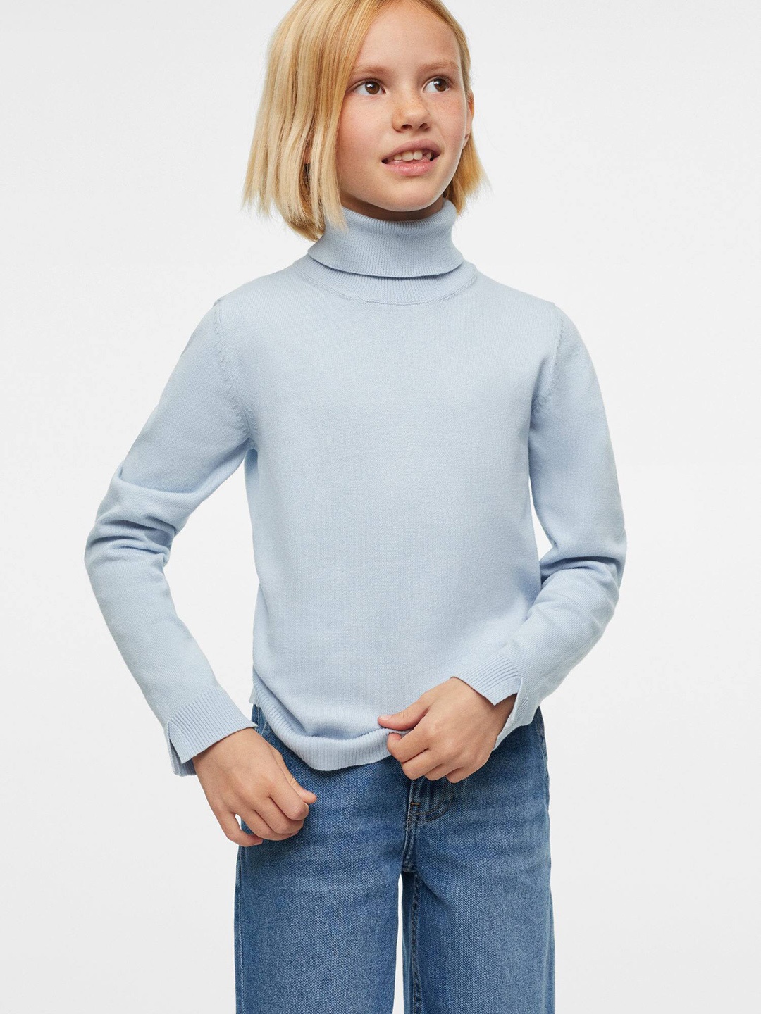 

Mango Kids Girls Sustainable Pullover, Blue
