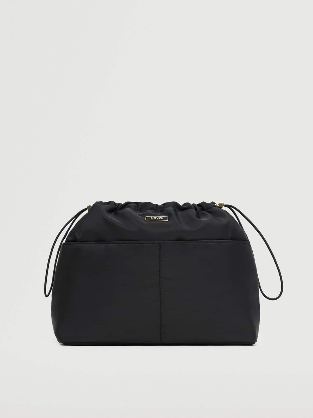 

MANGO Women Black Solid Cosmetic Bag