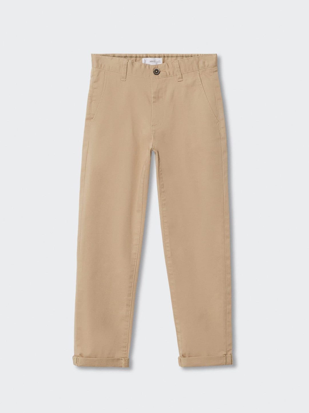 

Mango Kids Boys Sustainable Chinos Trousers, Beige