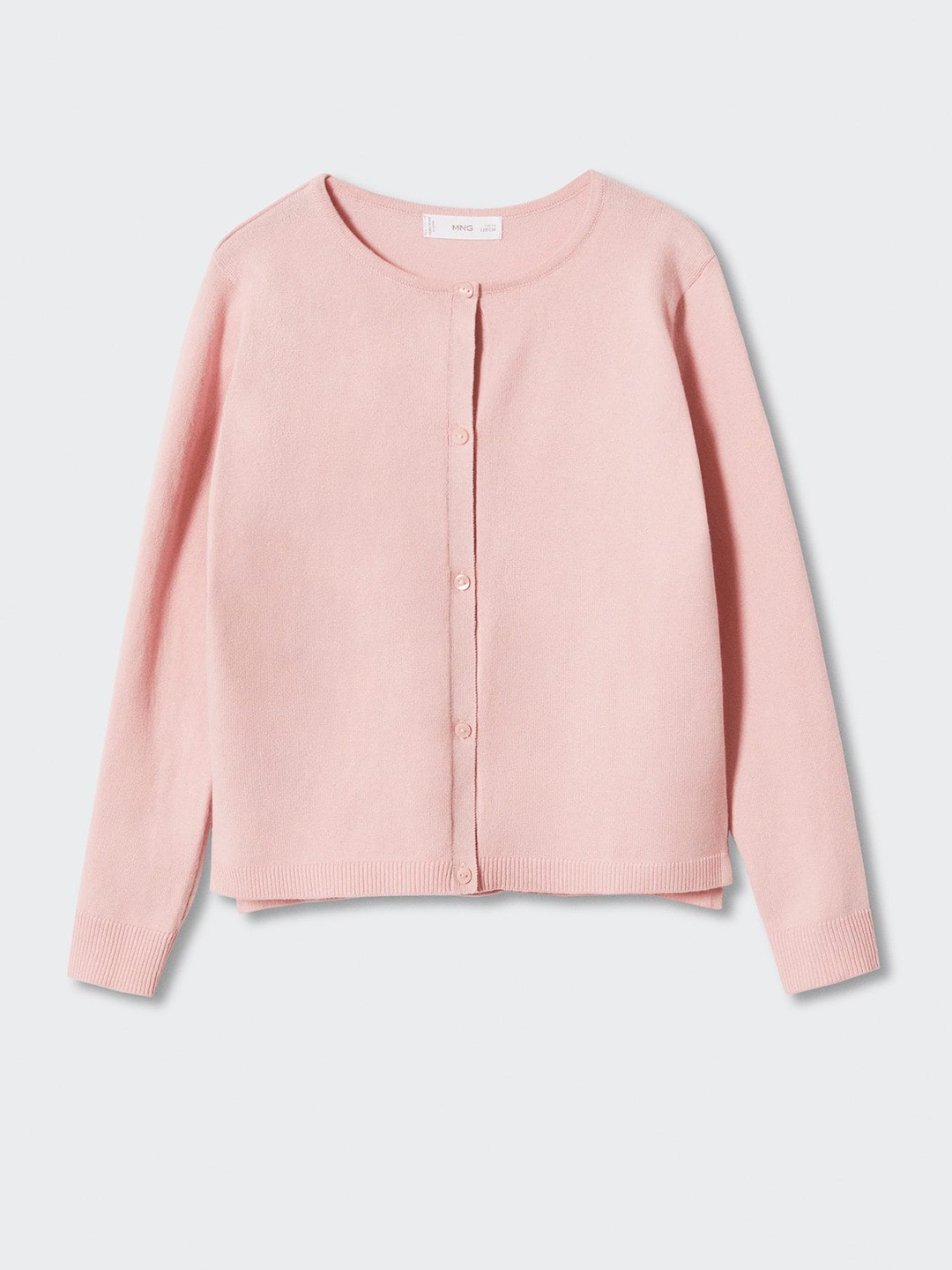 

Mango Kids Girls Pink Solid Cardigan