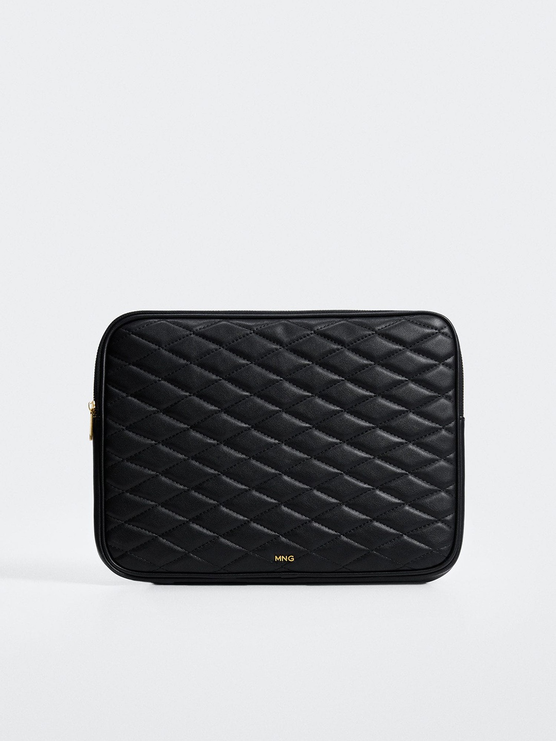 

MANGO Women Black Quilted Laptop Sleeve