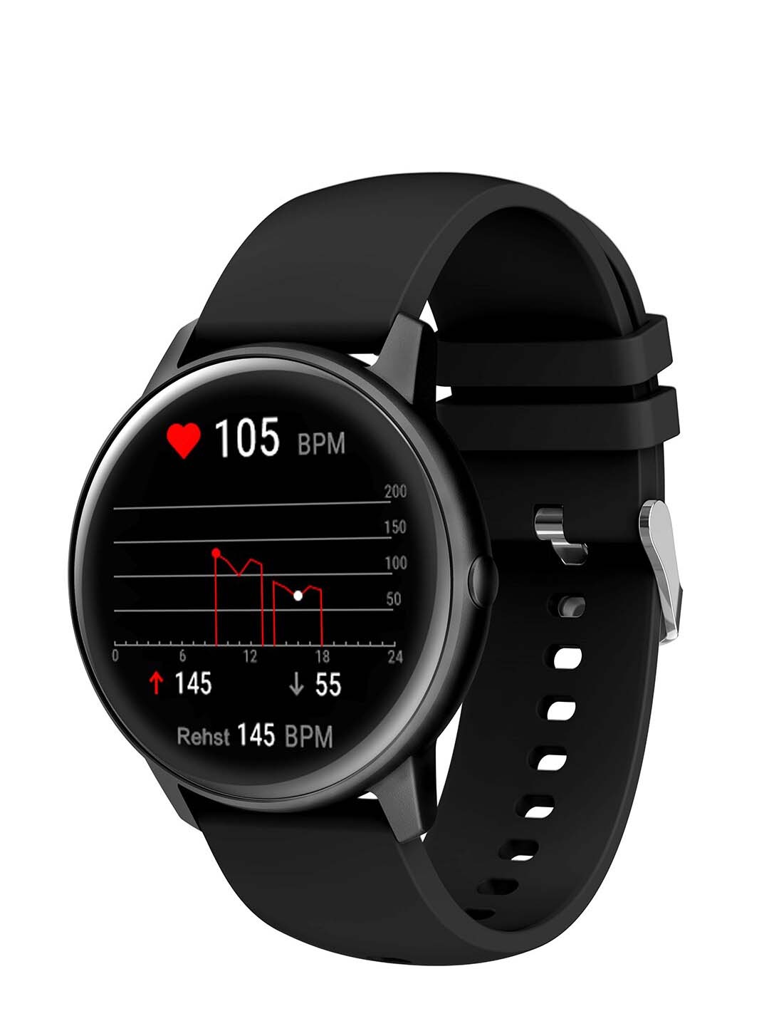 

French Connection Black Solid R3-D Pro Smart Watches-R3-D Pro
