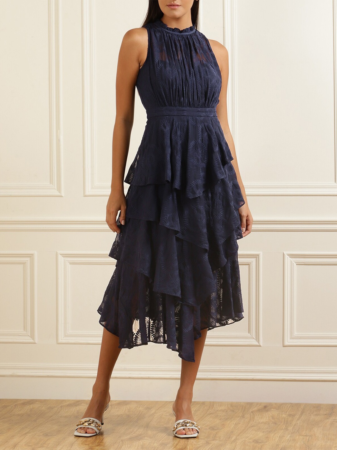 

Ted Baker Women Navy Blue Maxi Dress