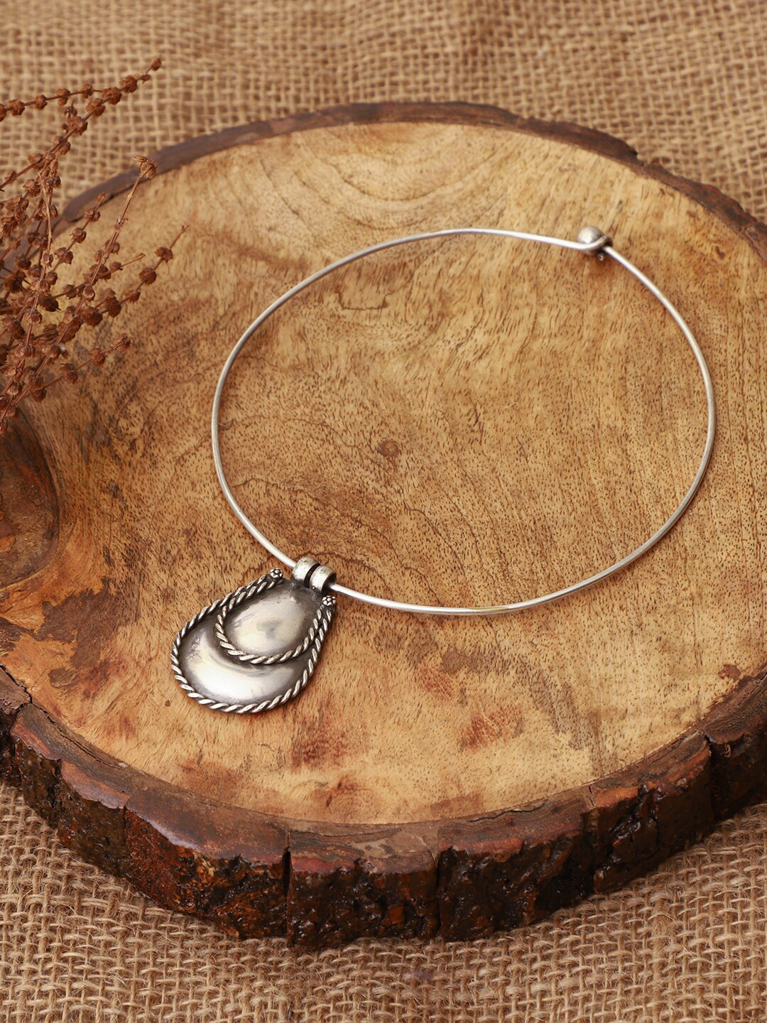 

VENI Women Silver-Toned Brass Silver-Plated Chain