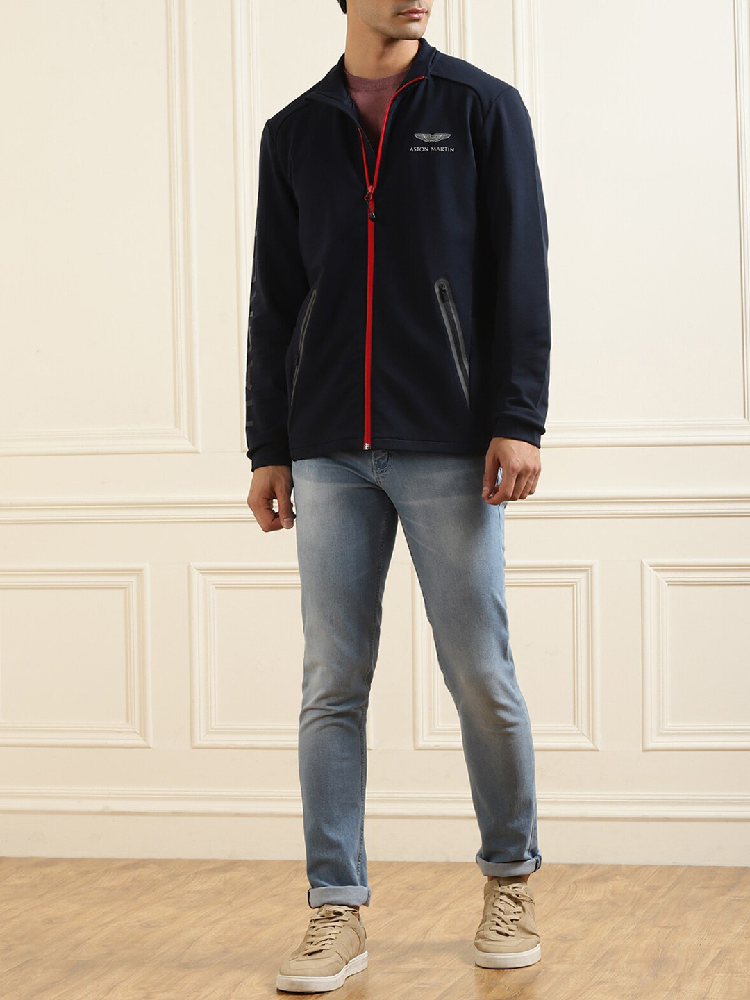 

HACKETT LONDON Men Navy Blue Lightweight Outdoor Sporty Jacket