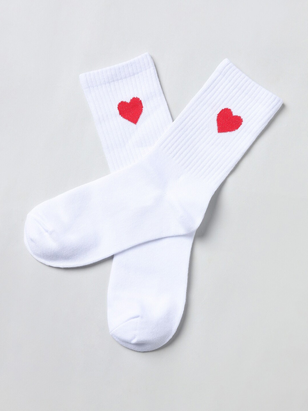 

ONLY Women White Solid Cotton Socks