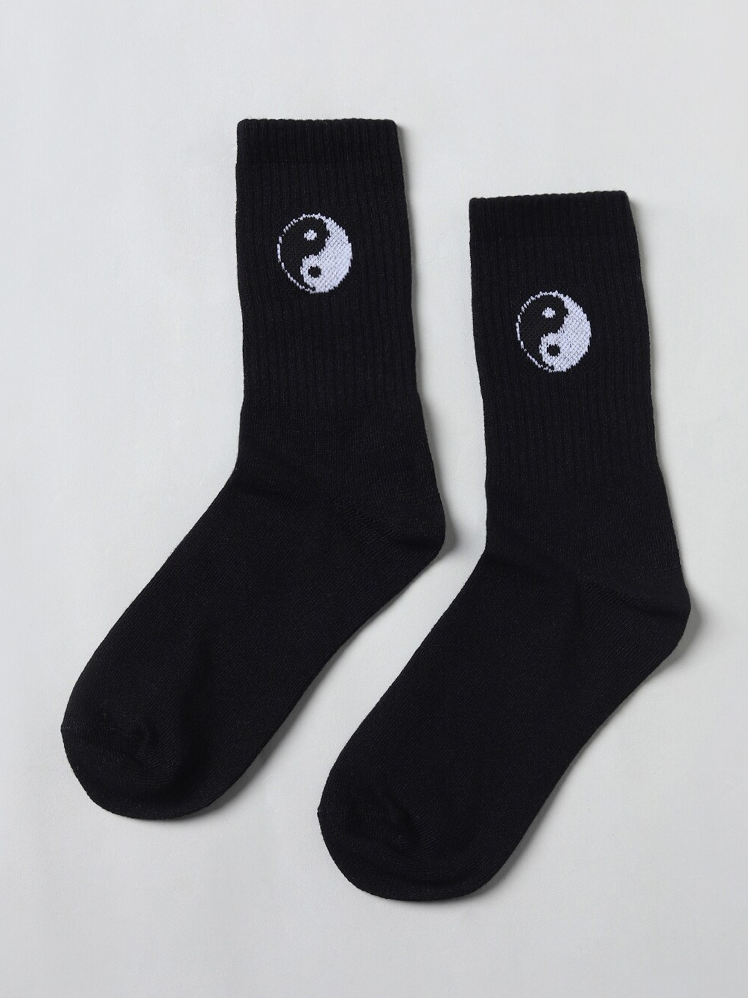 

ONLY Women Black Patterned Cotton Above Ankle Socks