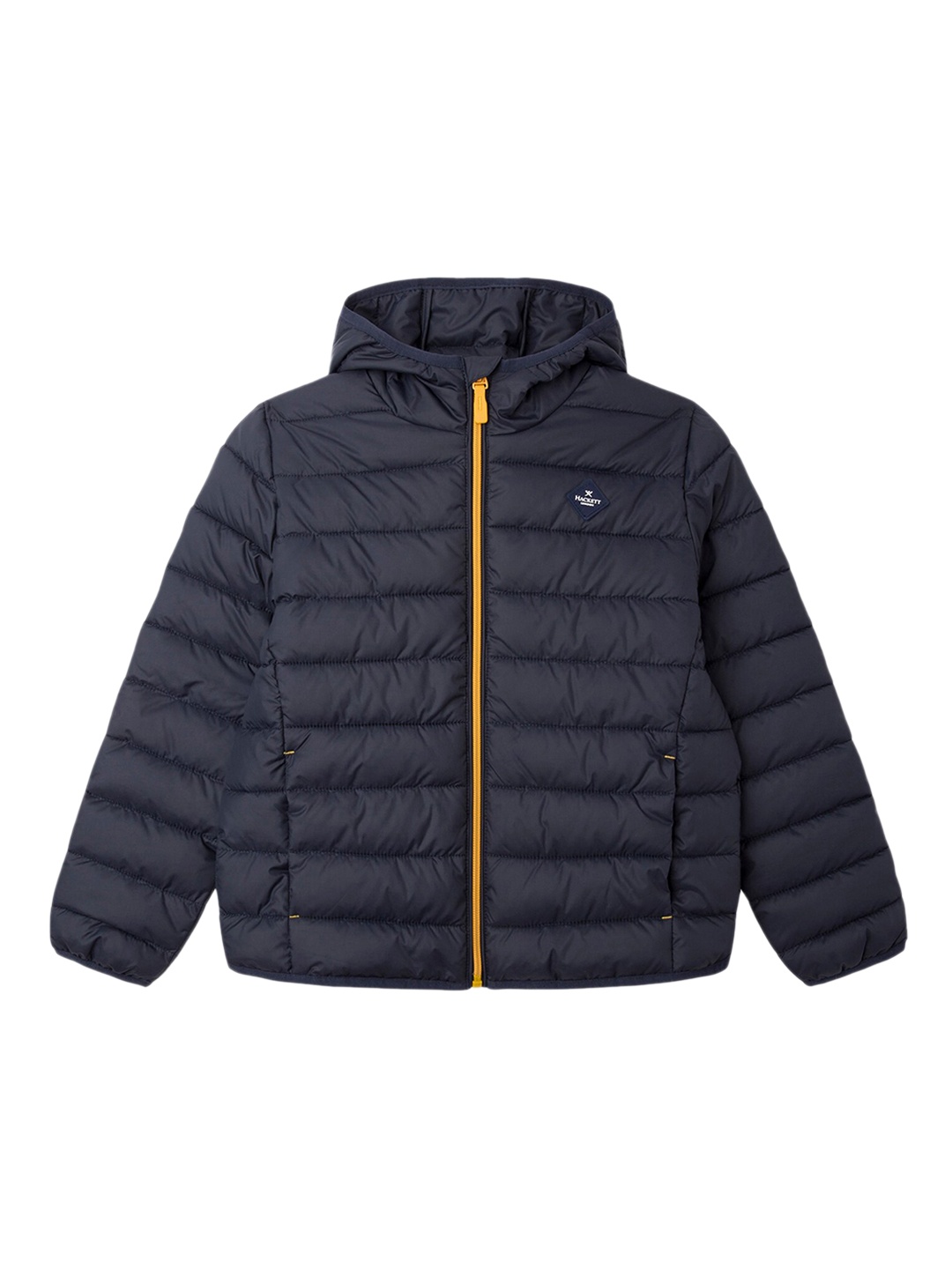 

HACKETT LONDON Boys Navy Blue Lightweight Outdoor Puffer Jacket