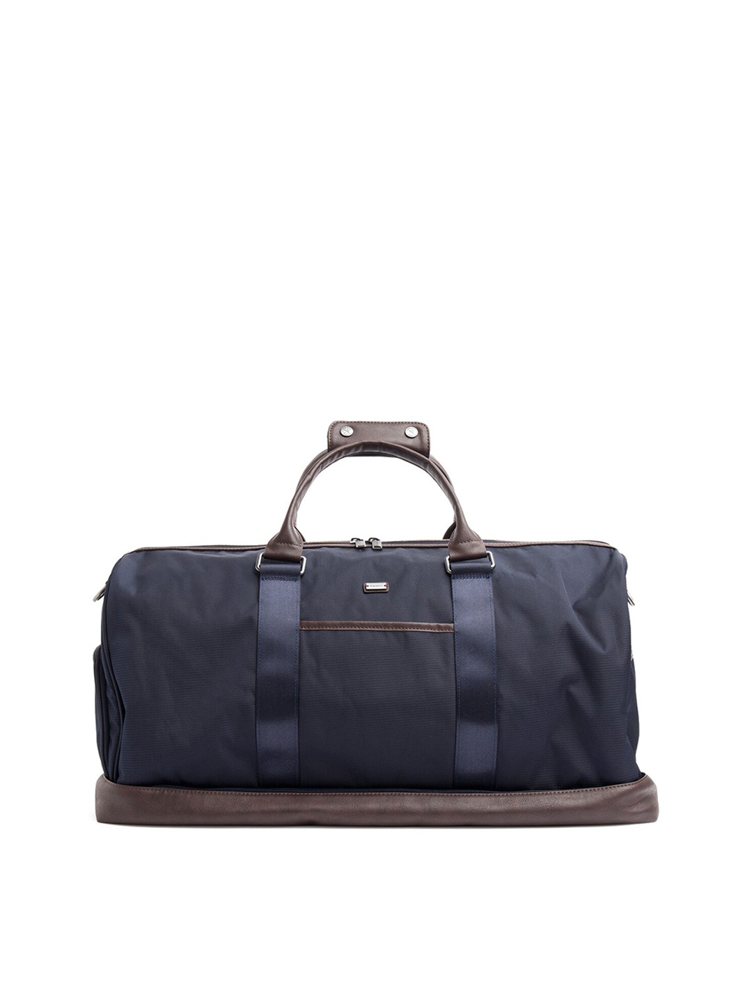 

HACKETT LONDON Men Navy Blue Textured Duffel Bag