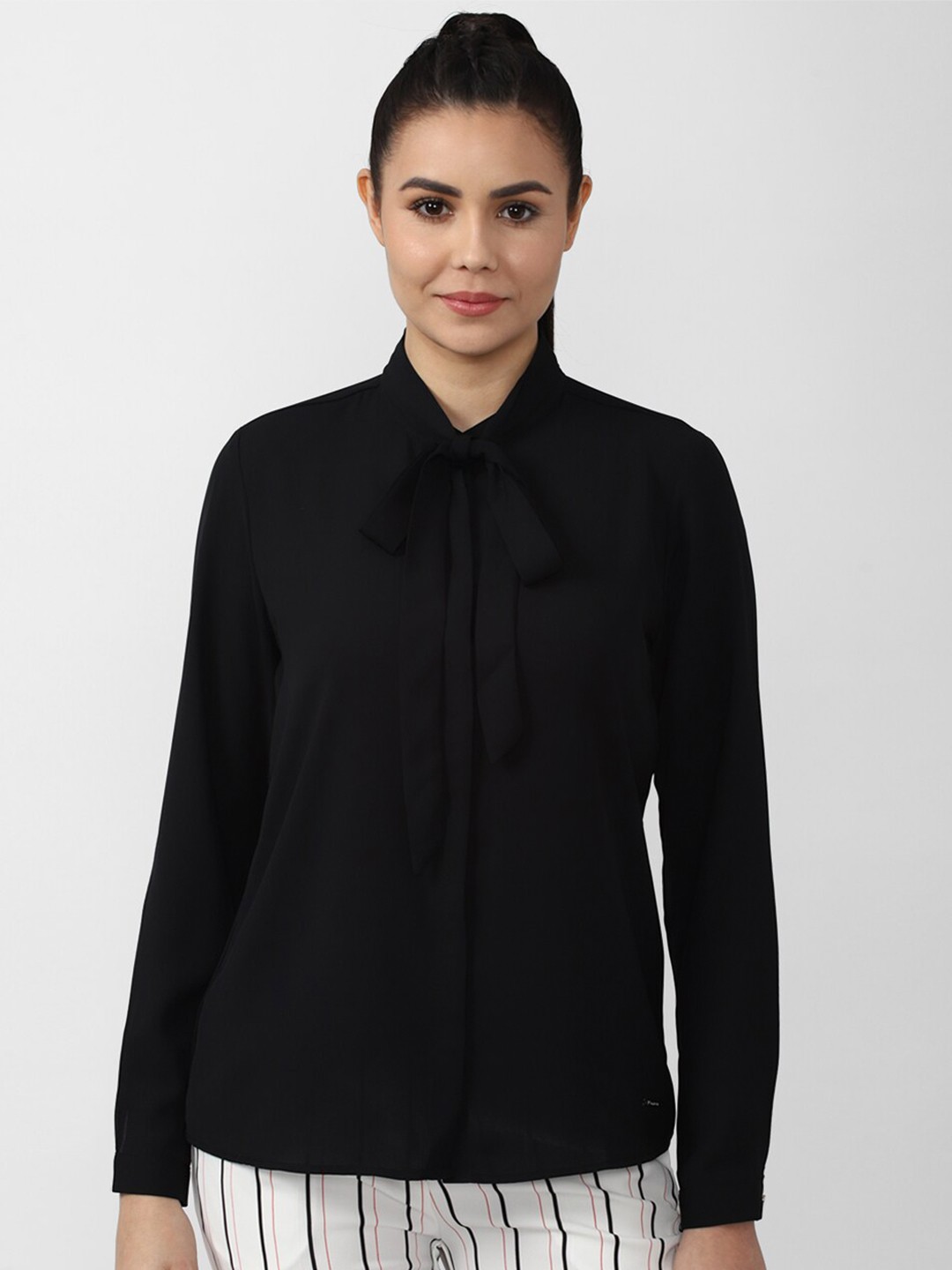 

Van Heusen Woman Women Black Casual Shirt