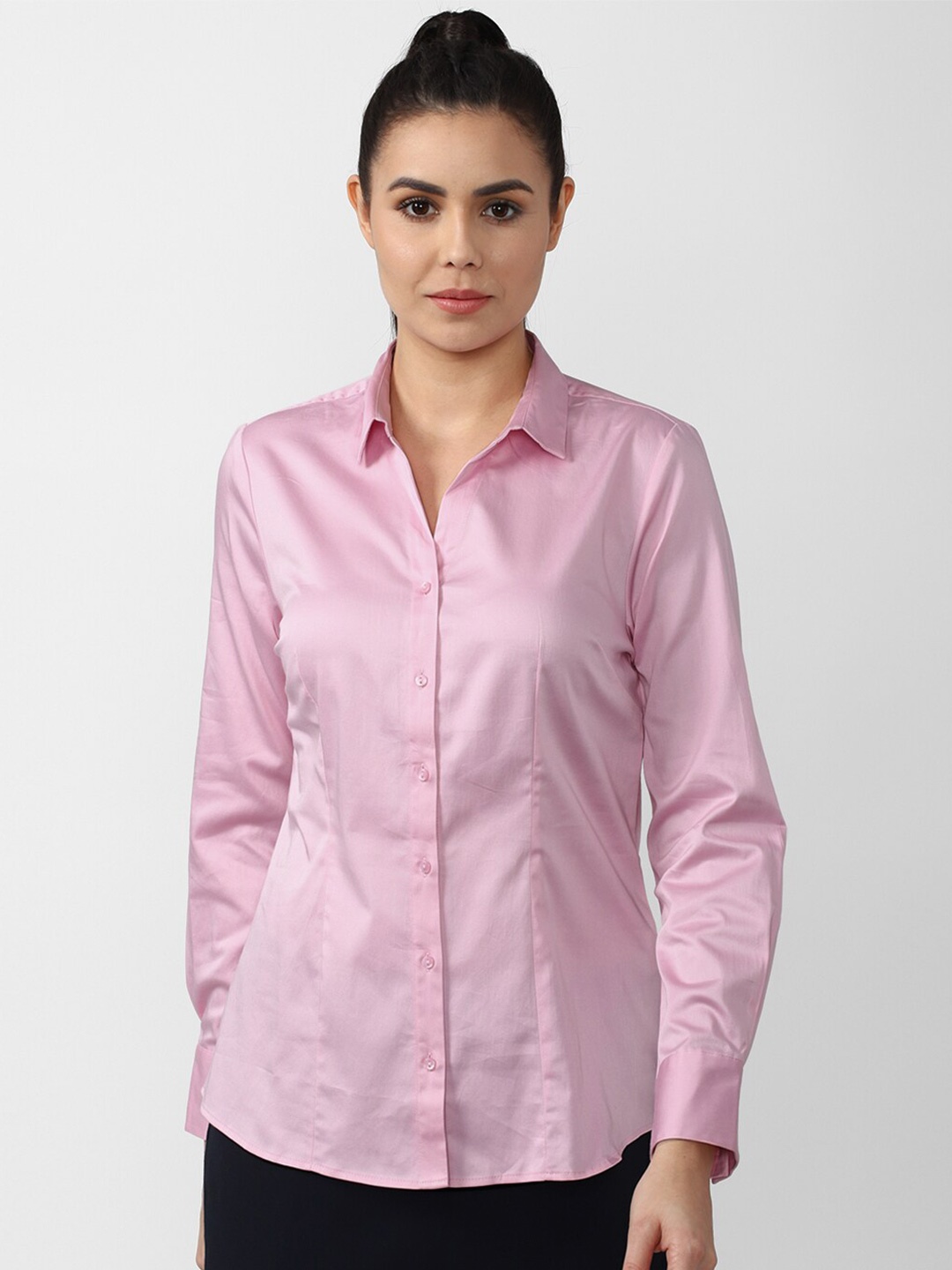 

Van Heusen Woman Women Pink Formal Shirt