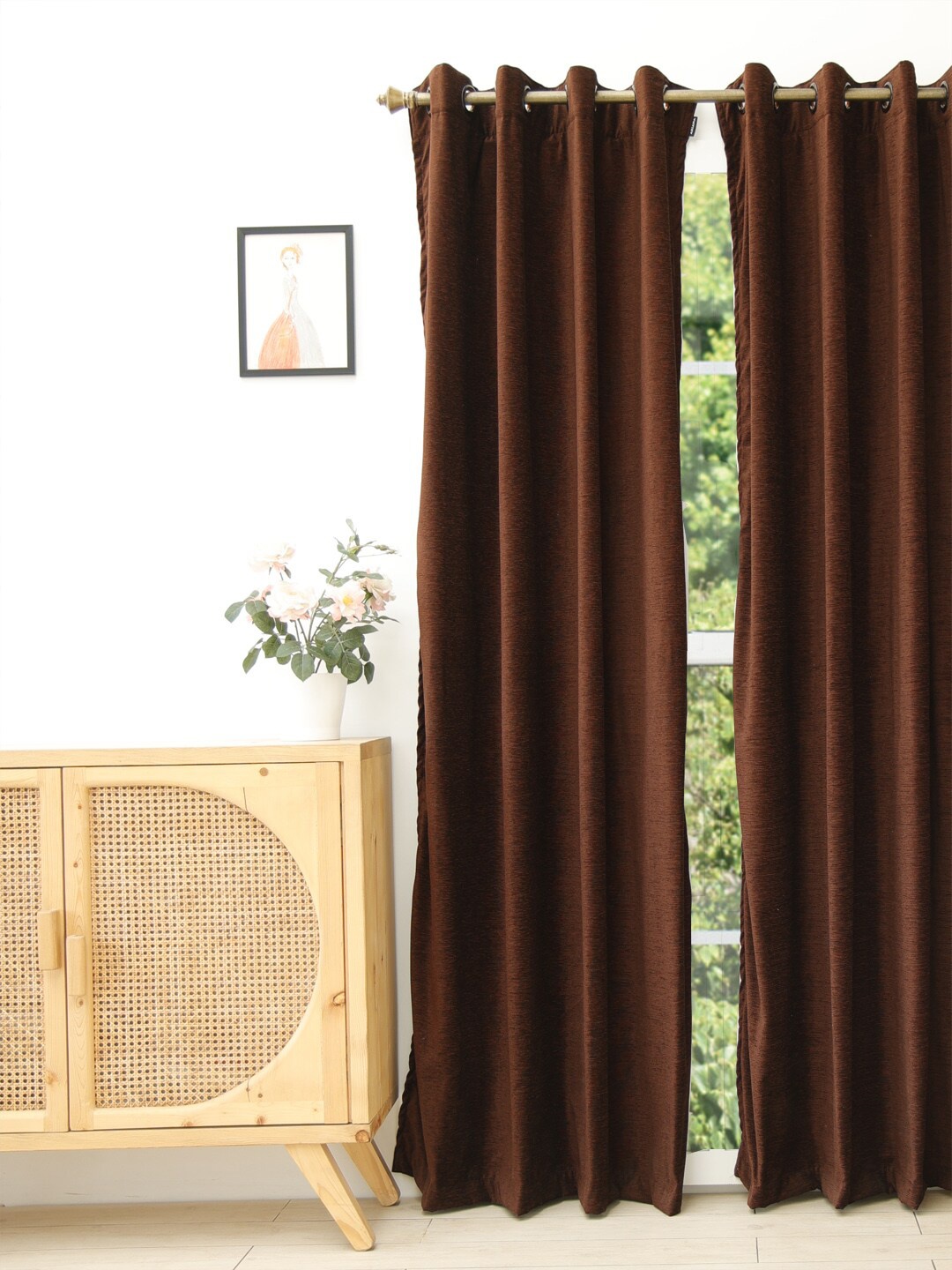 

Ariana Brown Long Door Curtain