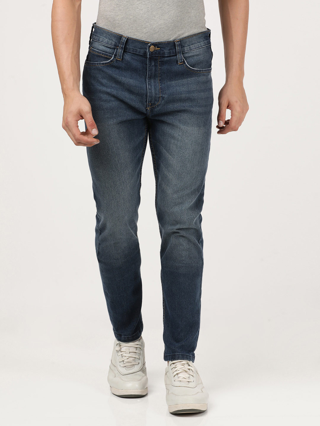 

Lee Men Blue Heavy Fade Clean Look Jeans