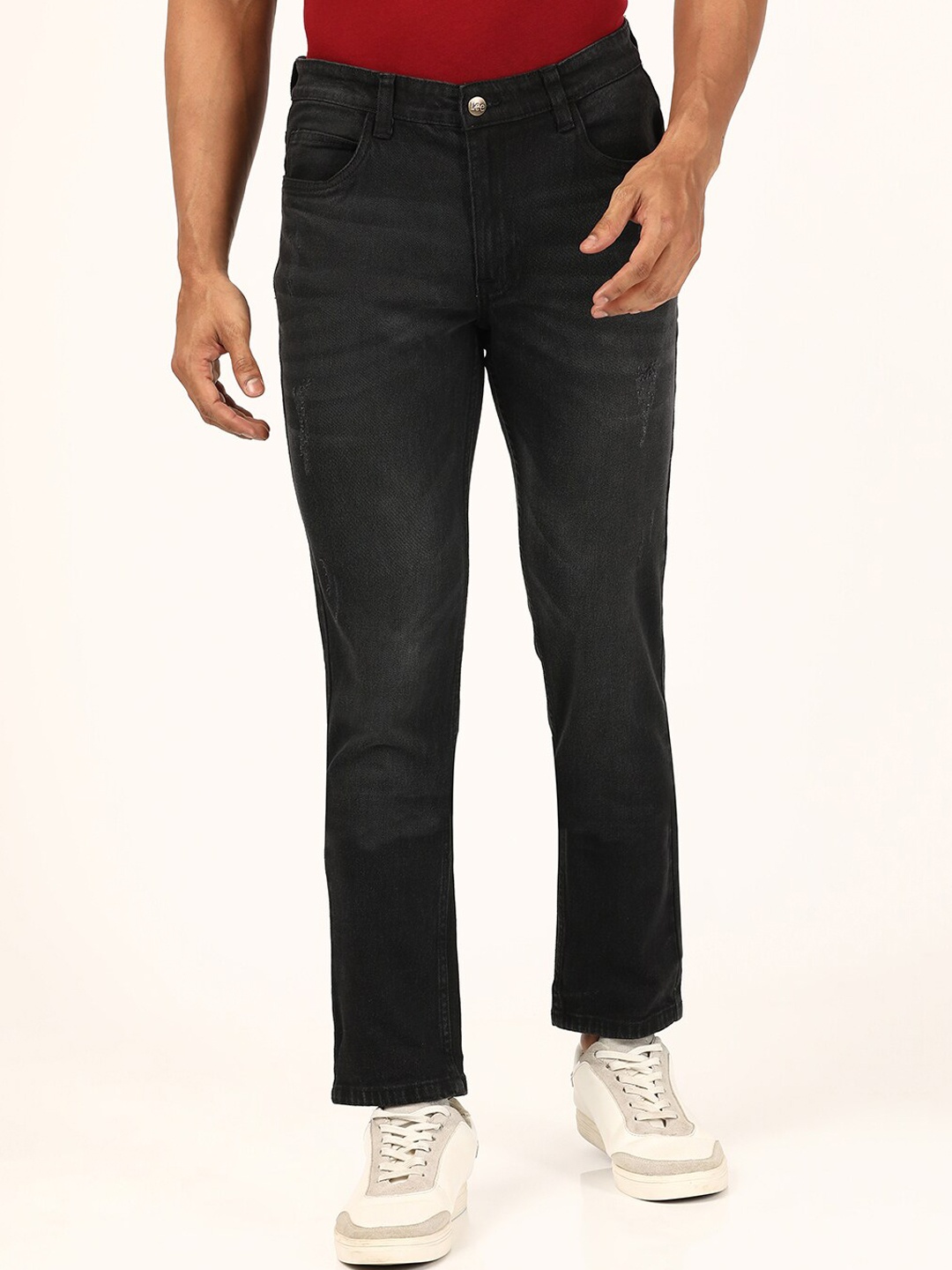 

Lee Men Grey Bruce Skinny Fit Light Fade Stretchable Jeans