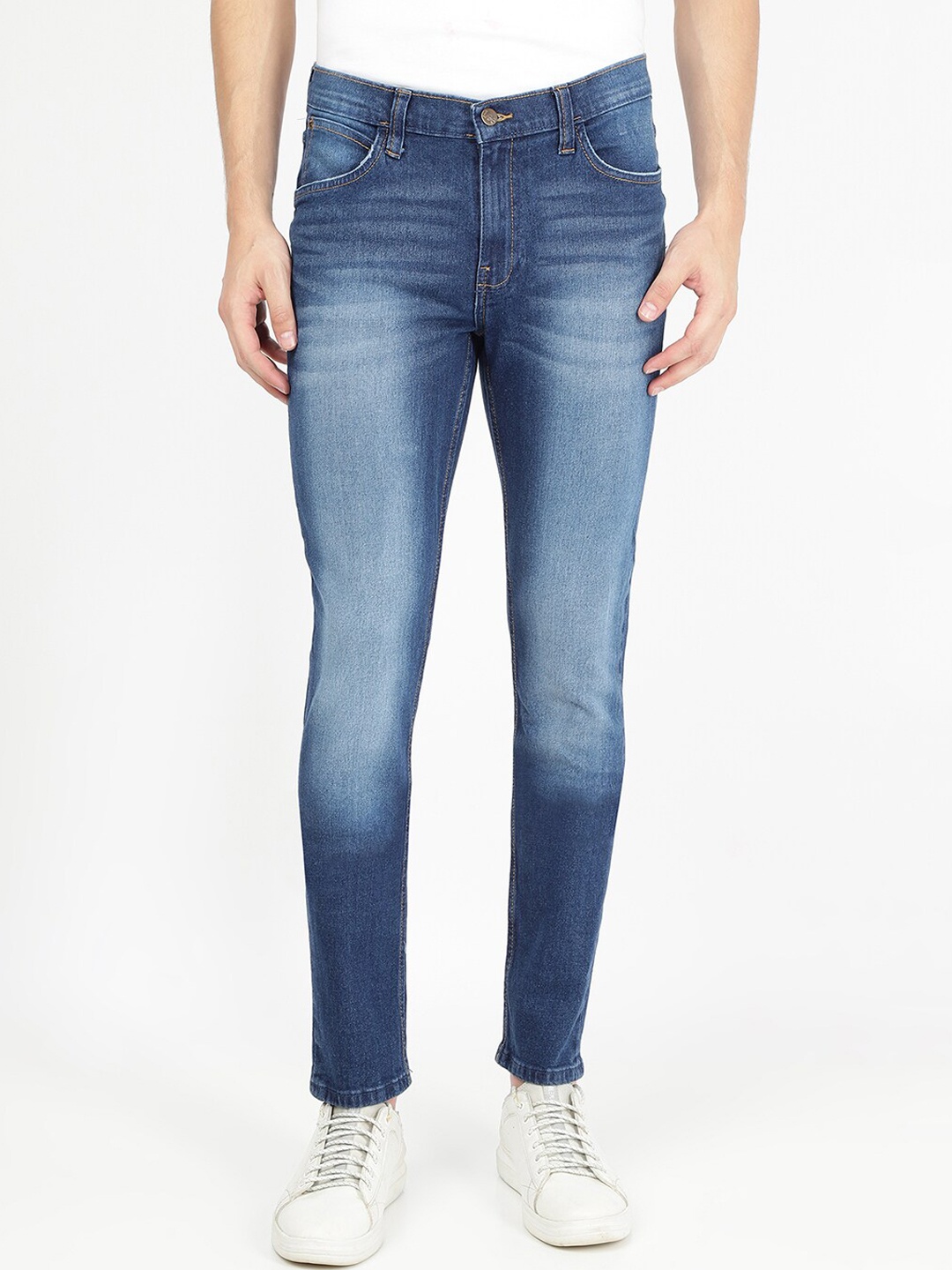 

Lee Men Blue Mid-Rise Skinny Fit Heavy Fade Jeans