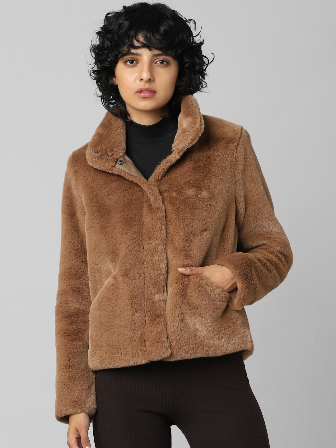 

ONLY Women Brown Parka Jacket