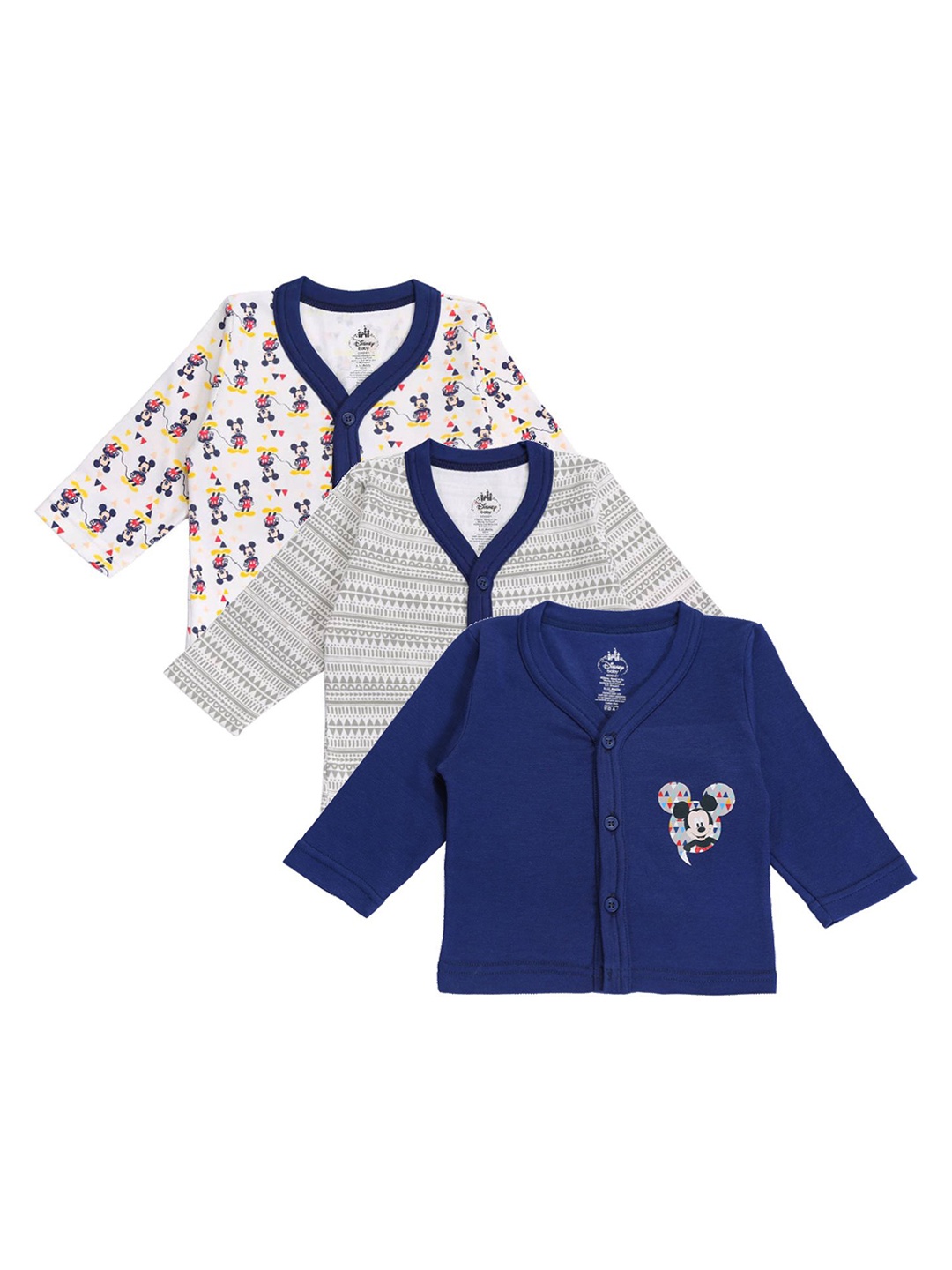 

Bodycare Boys Assorted Pack Of 3 Mickey & Friends Front Open Innerwear Vests