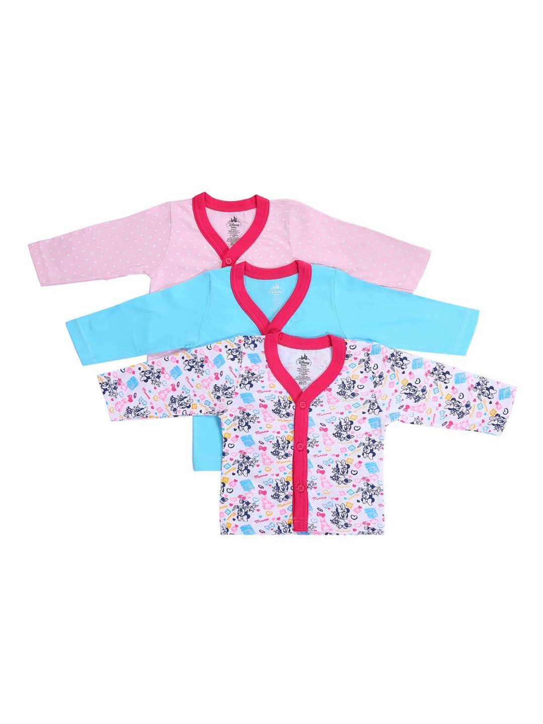 

Bodycare Kids Girls Pack Of 3 Assorted Minnie Mouse Printed Innerwear Vests