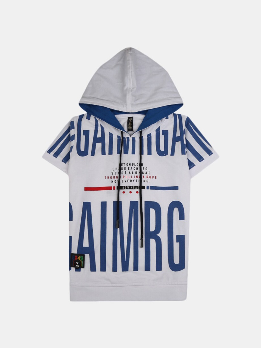 

V-Mart Boys White Typography Printed T-shirt