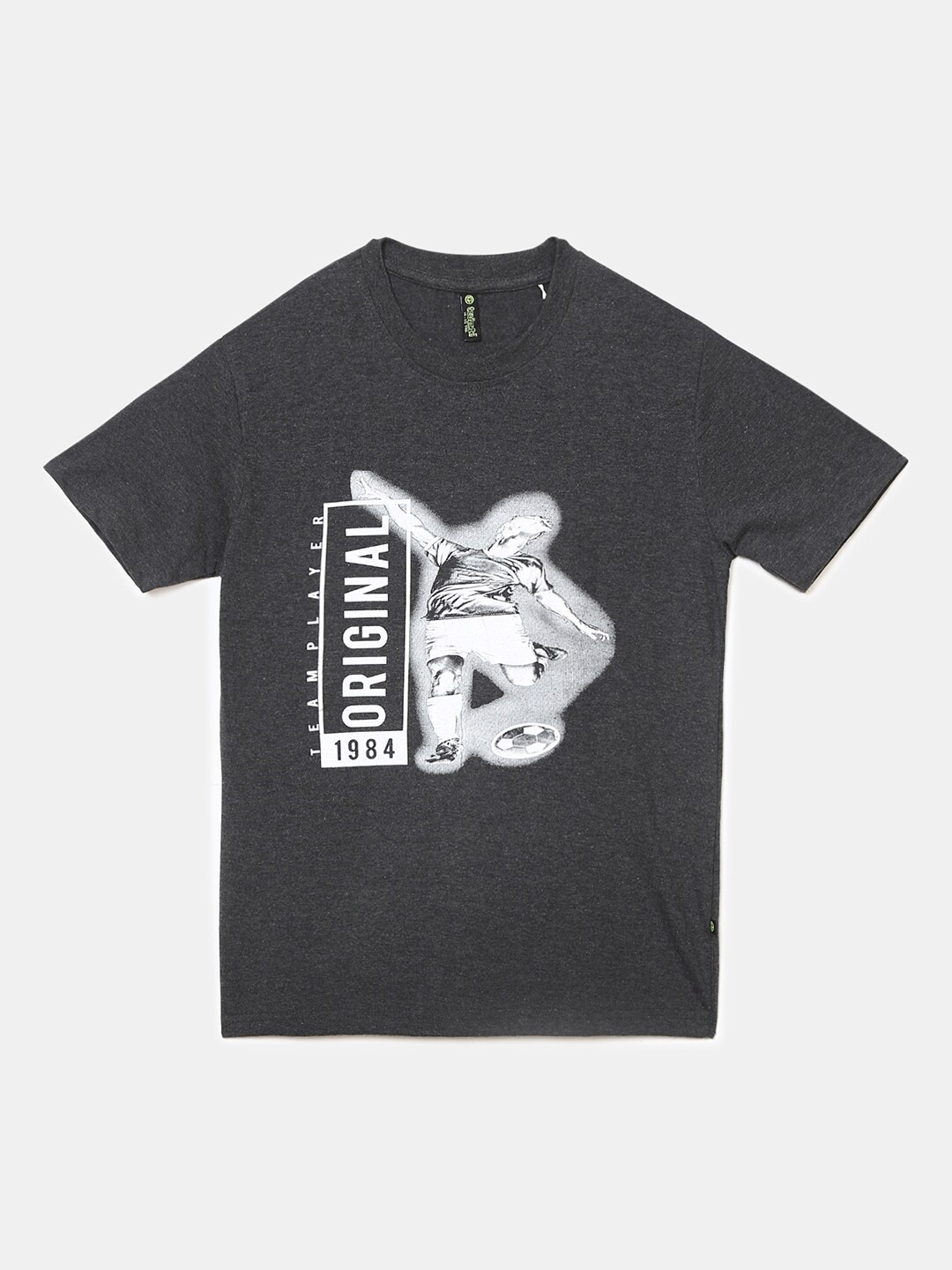 

V-Mart Boys Grey Printed T-shirt