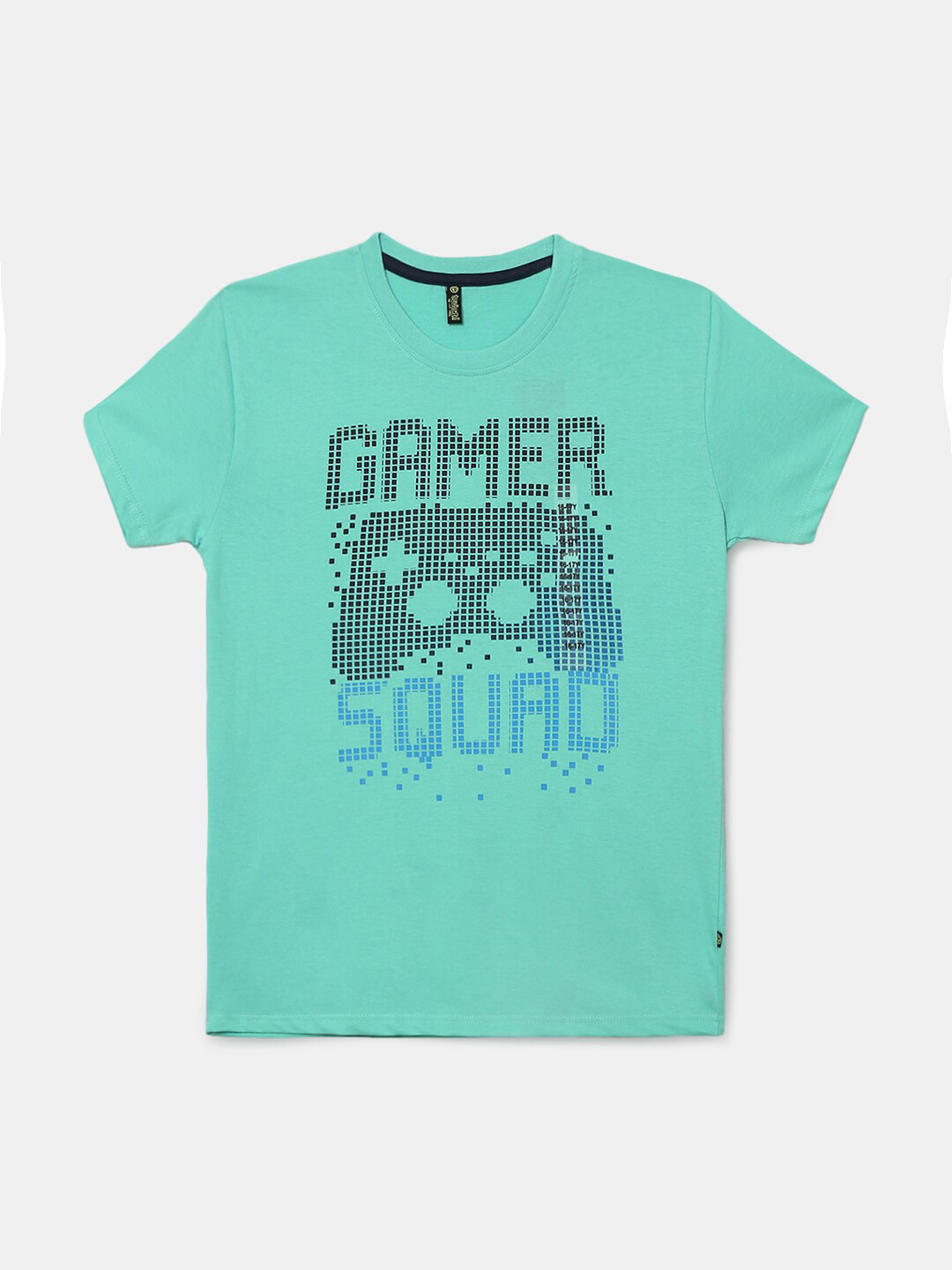 

V-Mart Boys Green Typography Printed Applique T-shirt