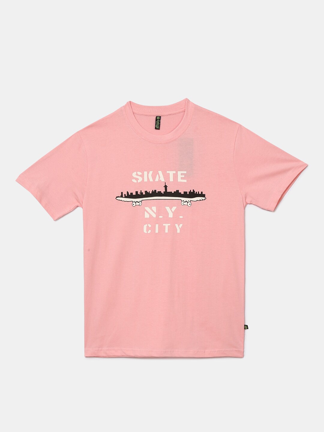 

V-Mart Boys Pink Typography Printed T-shirt