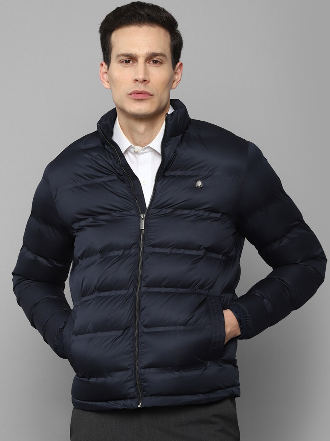 

Louis Philippe Men Navy Blue Padded Jacket