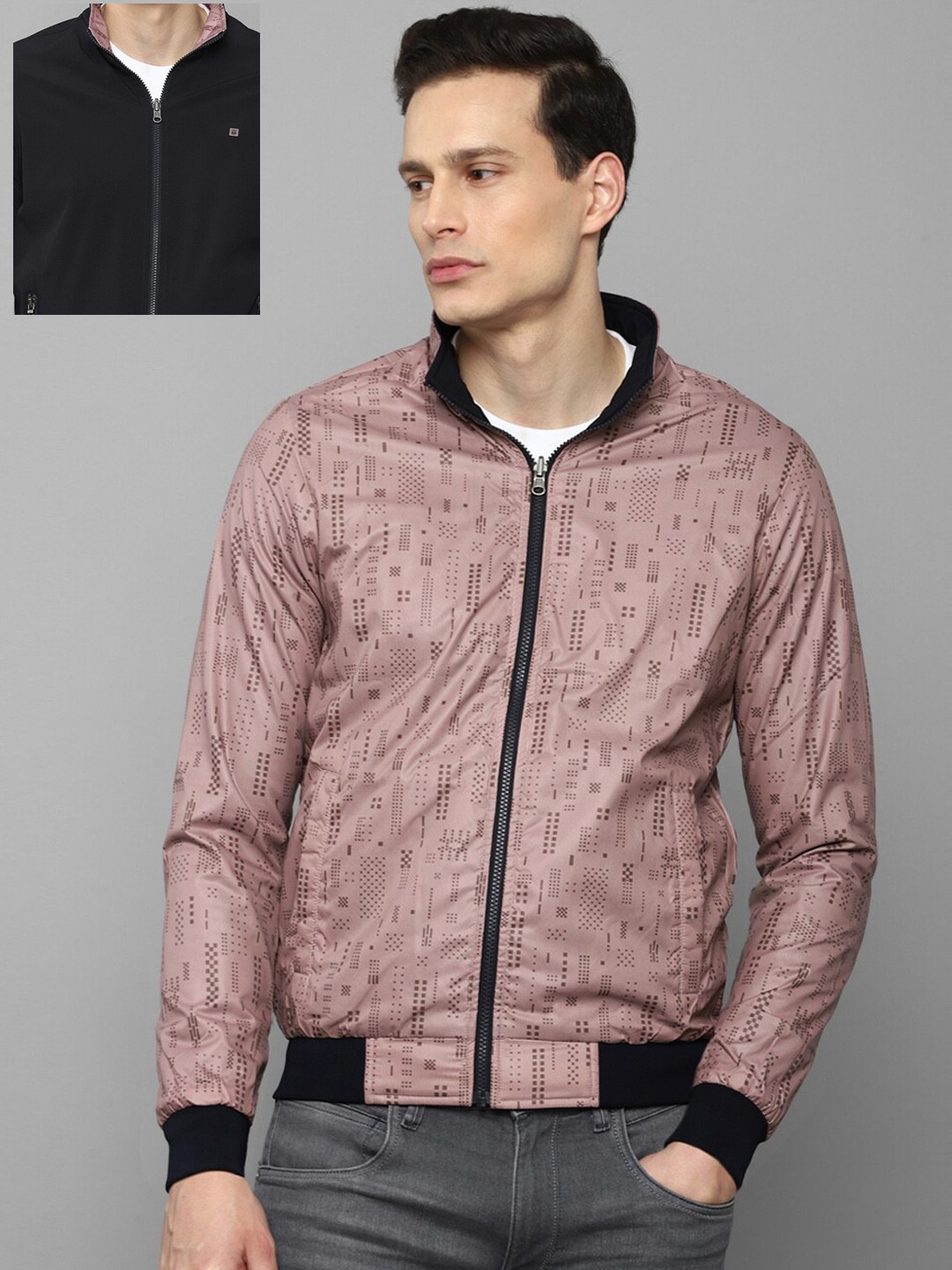 

Louis Philippe Sport Men Black Bomber Jacket