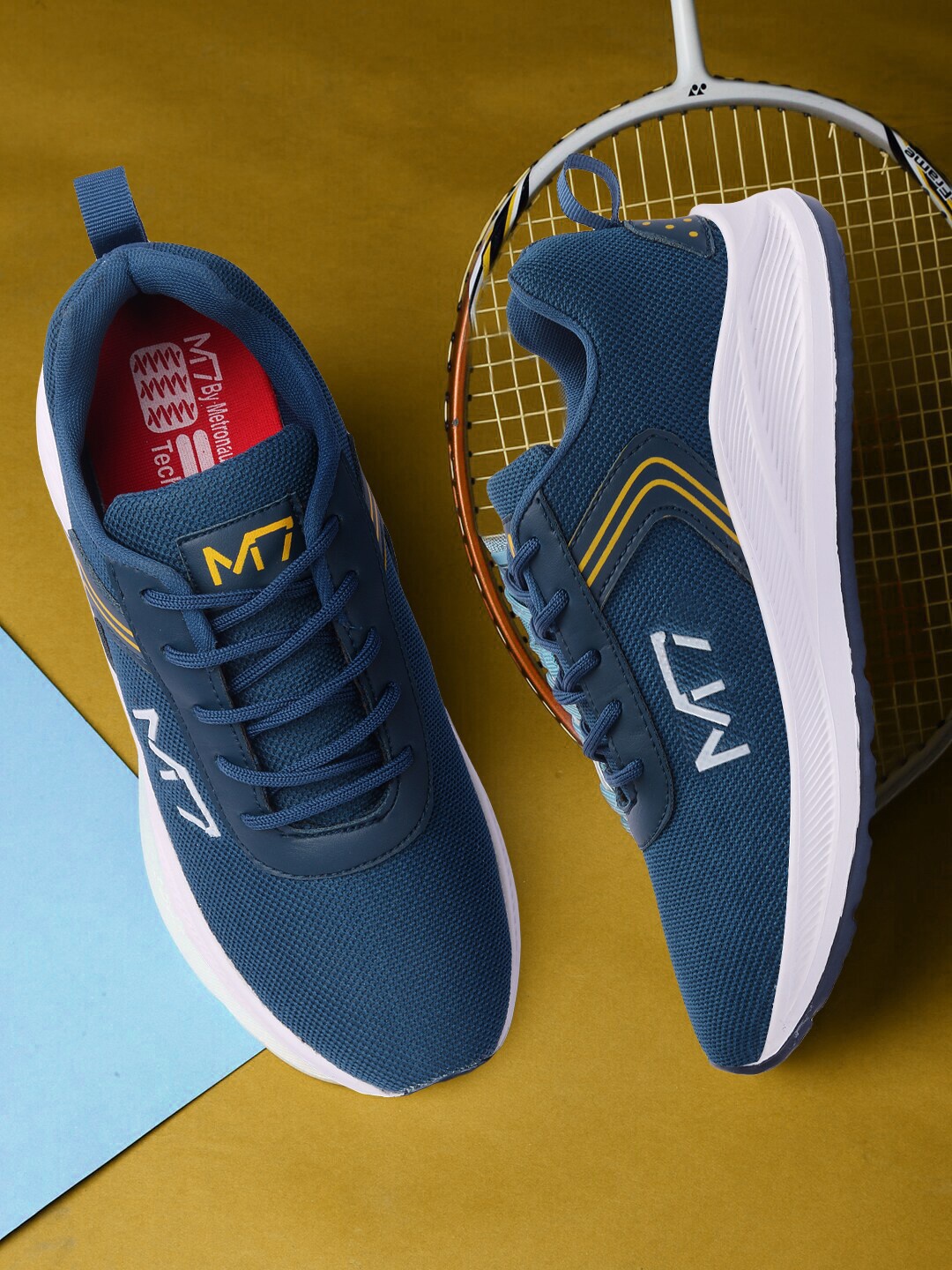 

M7 by Metronaut Men Blue Mesh Running Shoes