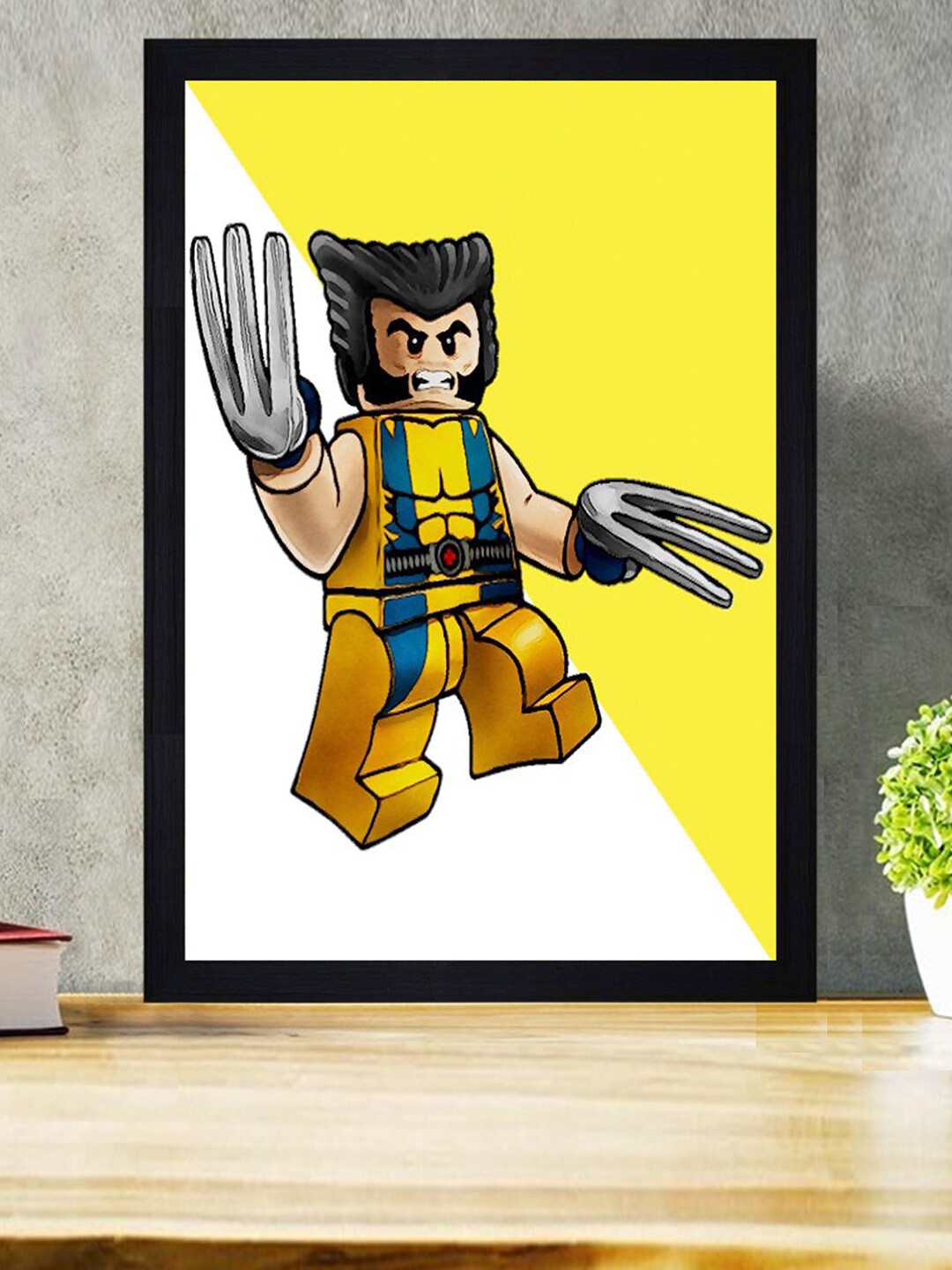 

Gallery99 White Super Hero Textured Wall Art Print