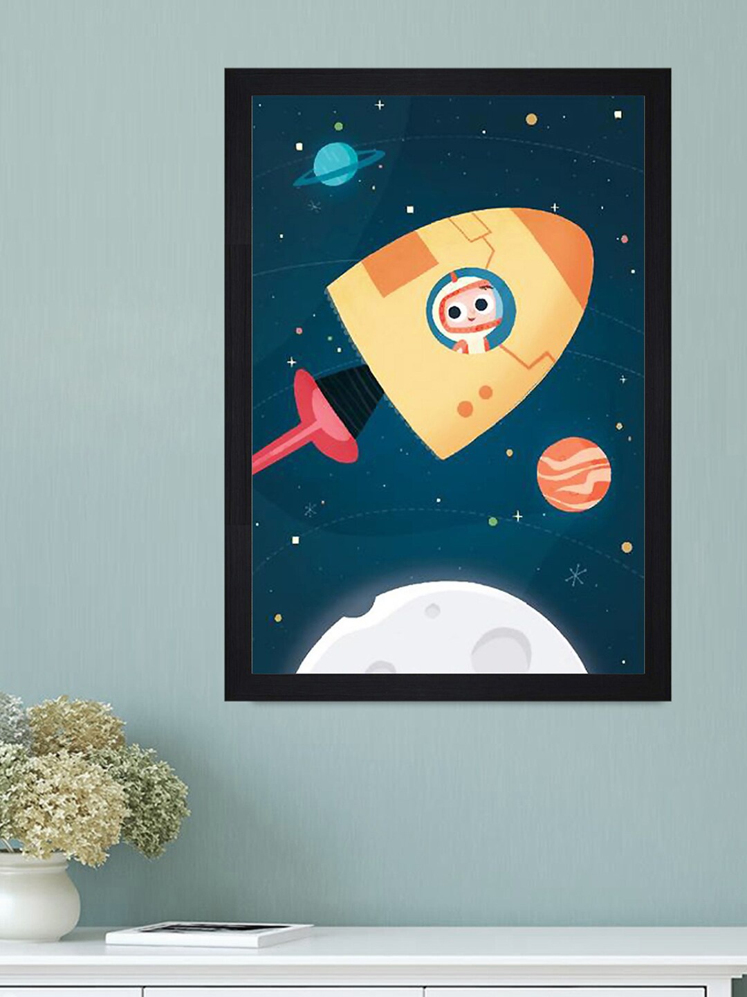 

Gallery99 Blue Another Planet Wall Art For Kids Room