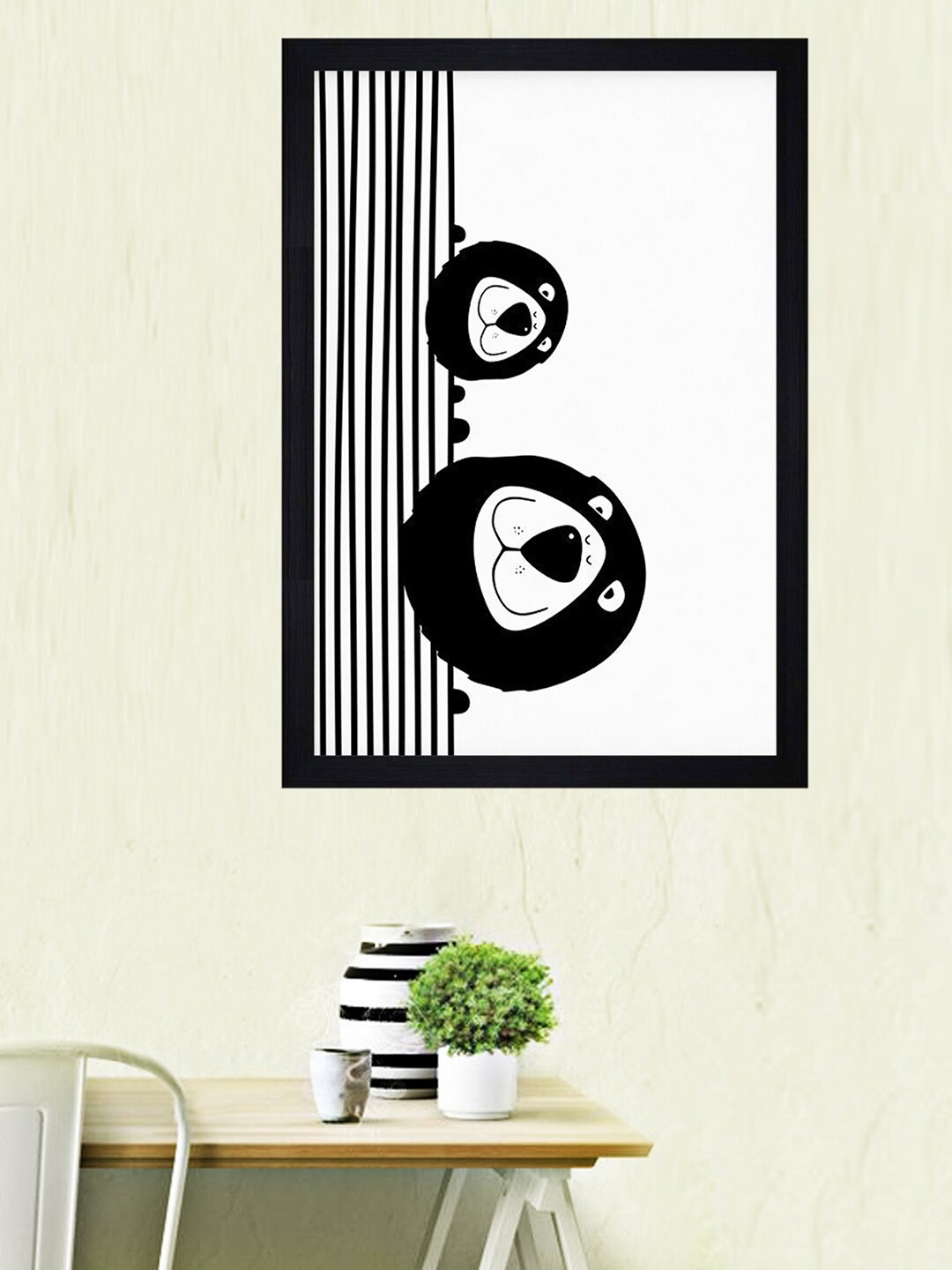 

Gallery99 White & Black Art Printed Framed Wall Art