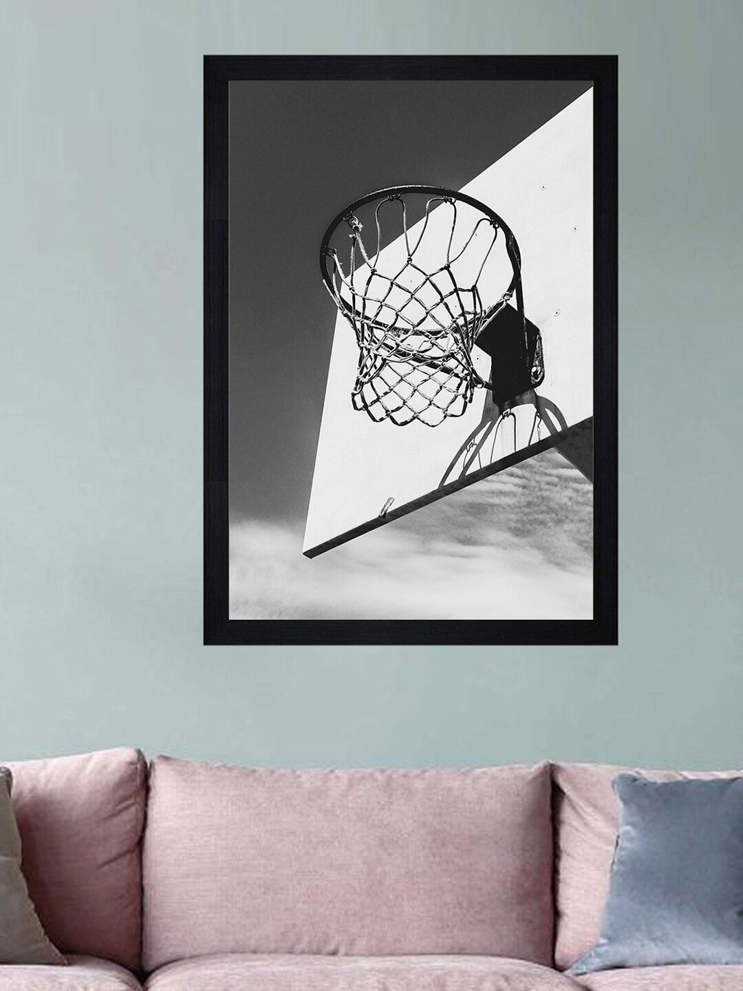 

Gallery99 Black & White Basketball Court Painting Wall Art