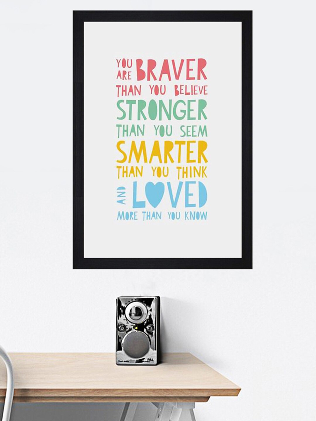 

Gallery99 White & Blue You Are Braver Wall Art