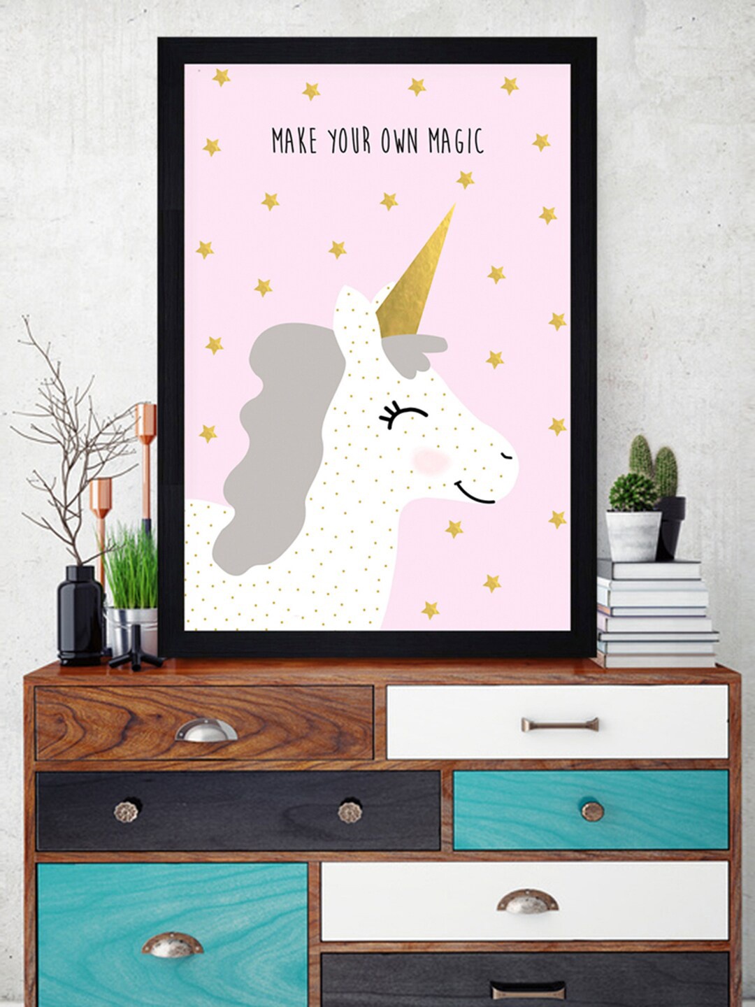 

Gallery99 Pink & White Make Your Own Magic Painted Wall Art