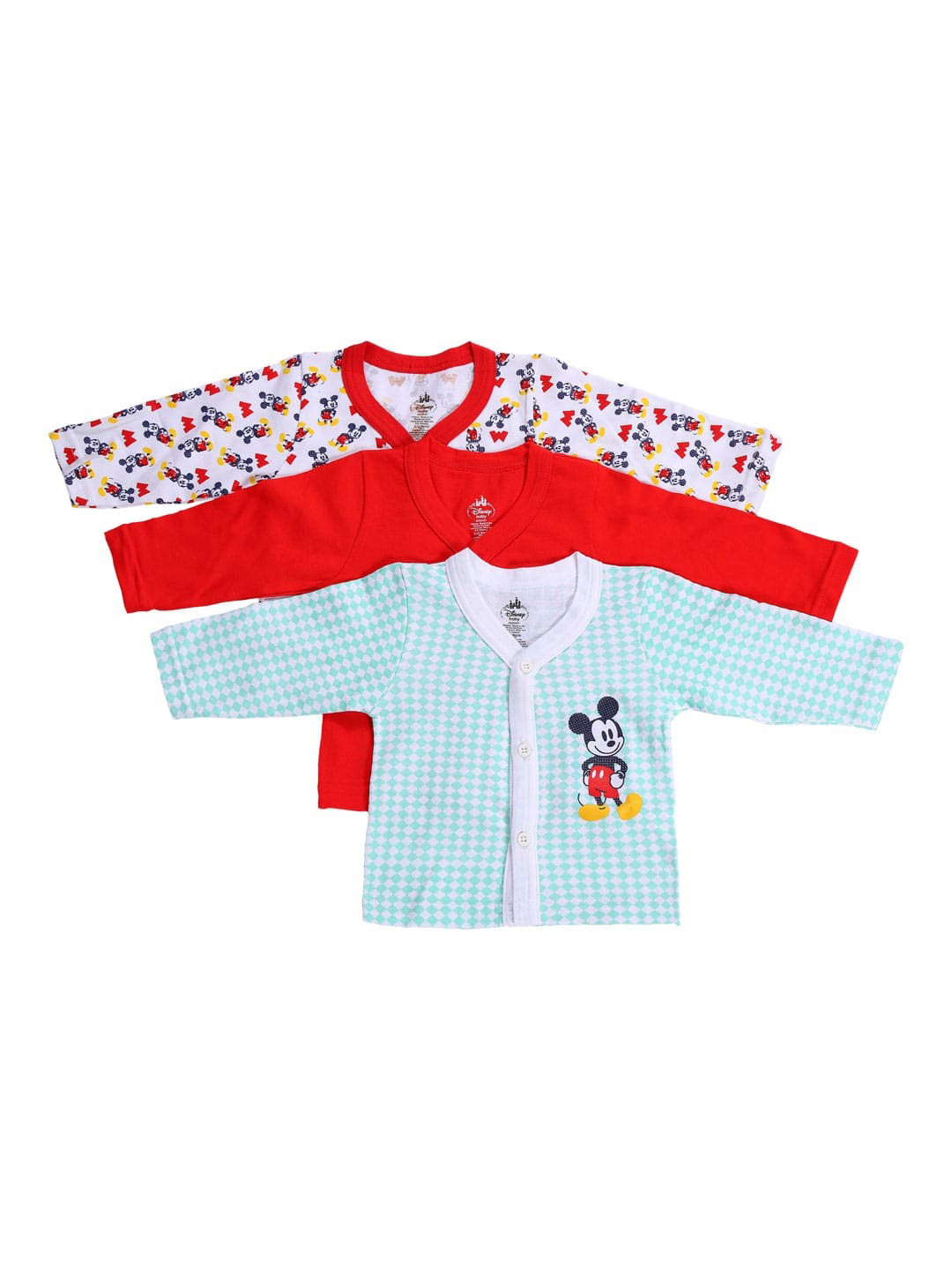

Bodycare Kids Boys Pack of 3 Assorted Mickey Mouse Printed Innerwear Vests