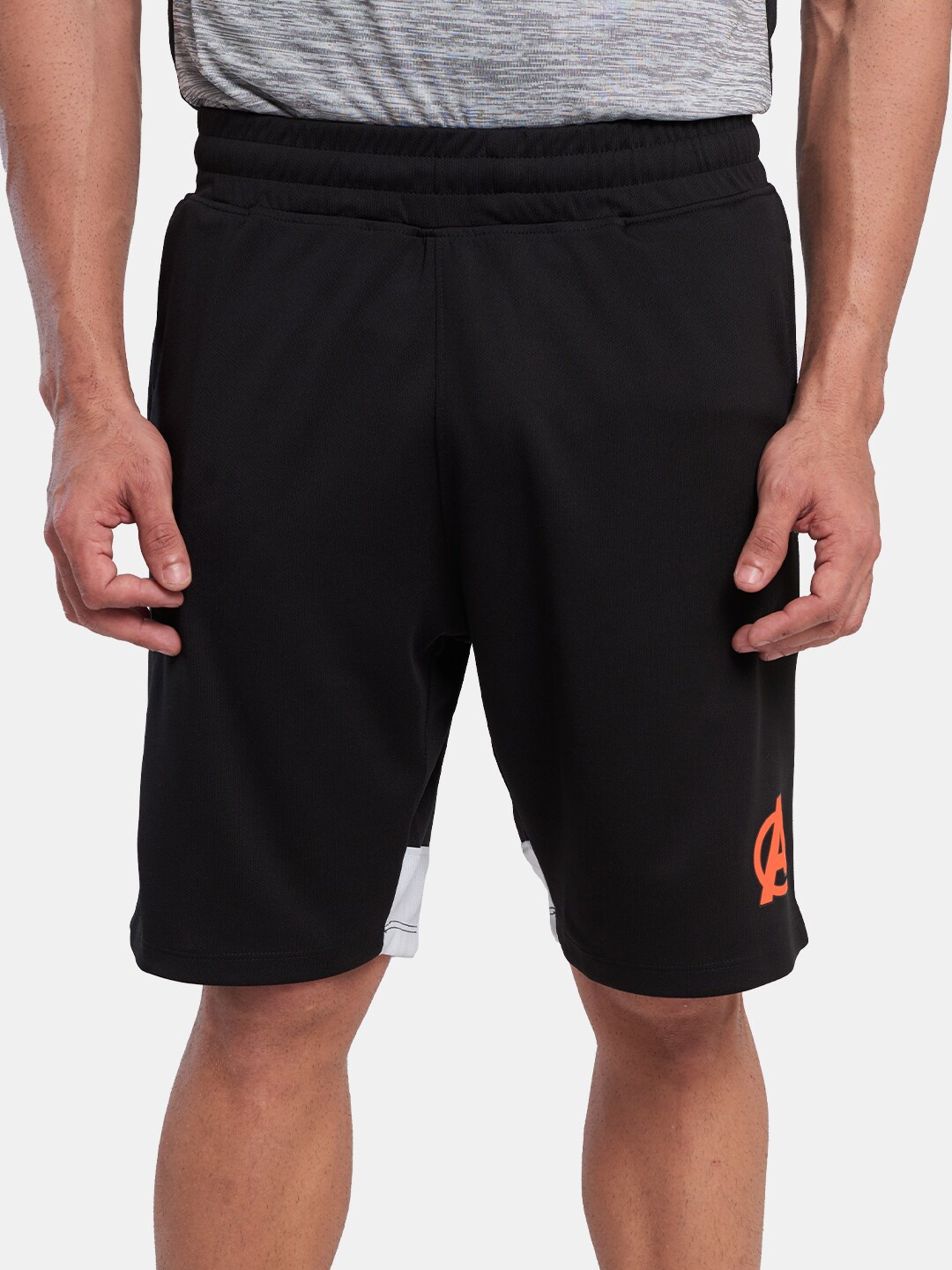 

The Souled Store Men Black Running Sports Shorts