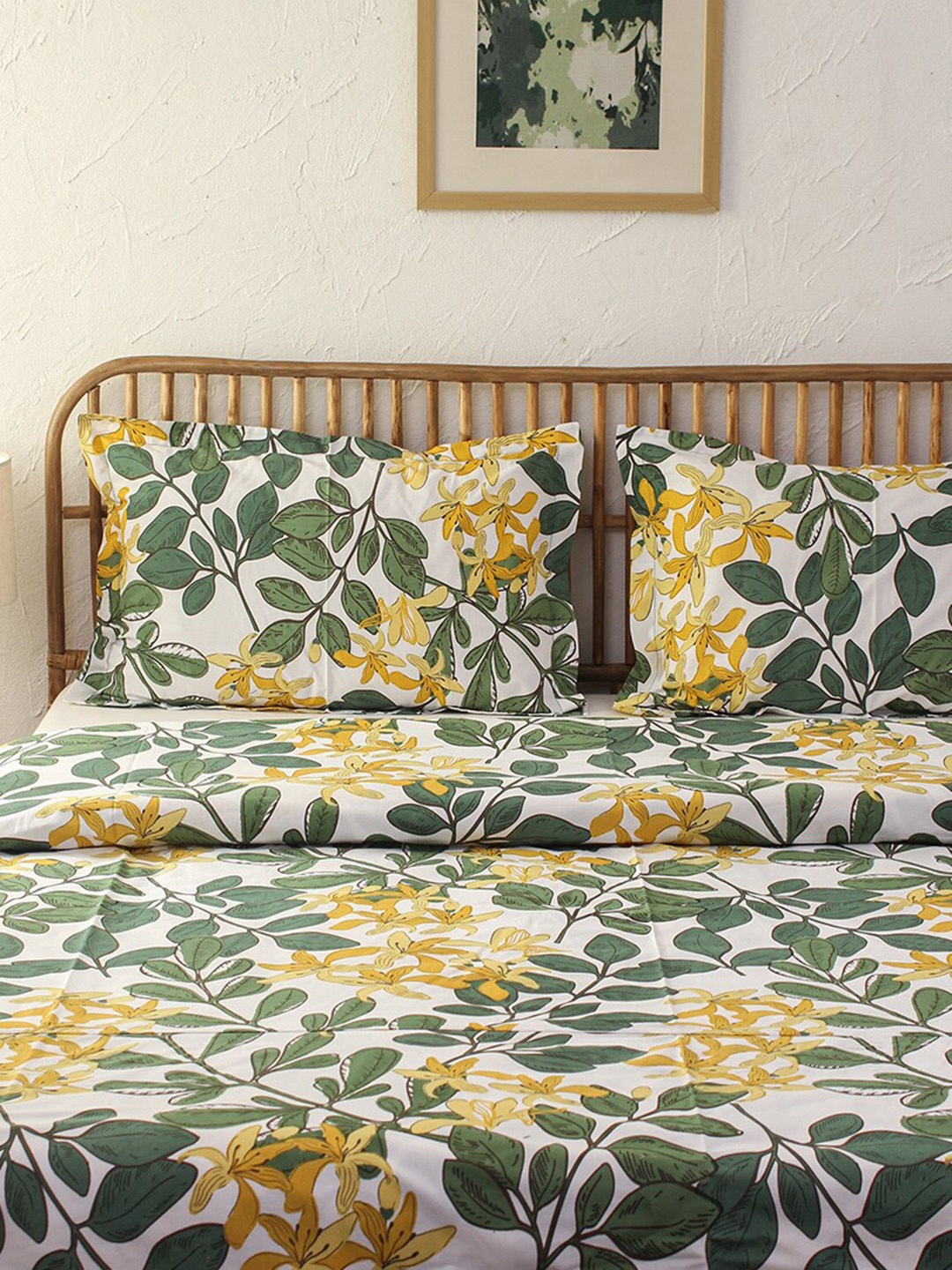 

House This Green Printed Double Duvet Cover