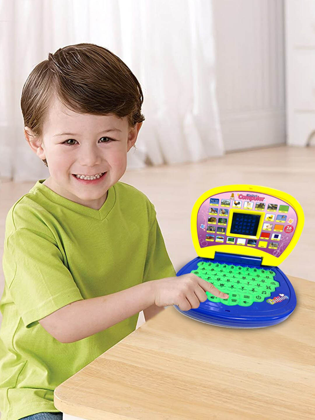 

WEMBLEY Kids Blue & Green 123 & ABC Learning Educational Learning Toy Laptop